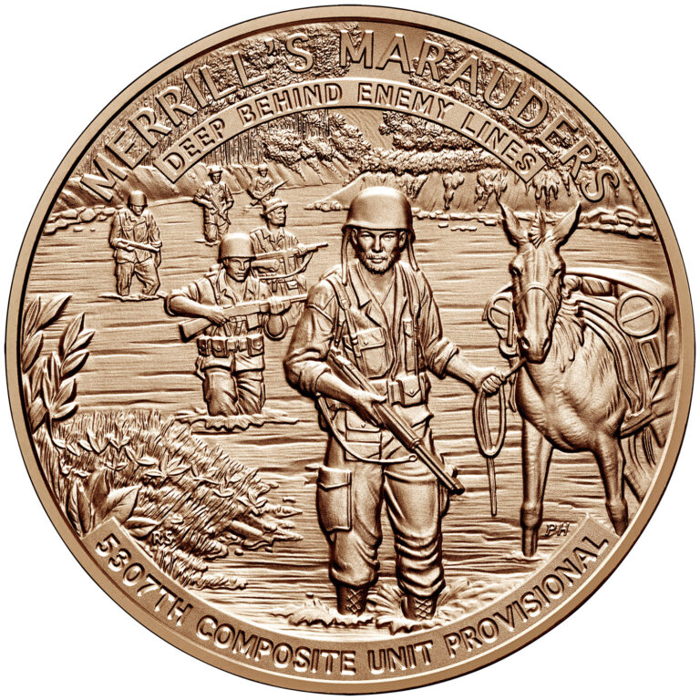 Merrill's Marauders Bronze Medal One and One-Half Inch Obverse