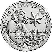Wilma Mankiller quarter reverse