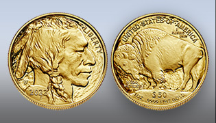 2022 American Buffalo Gold Coin obverse and reverse