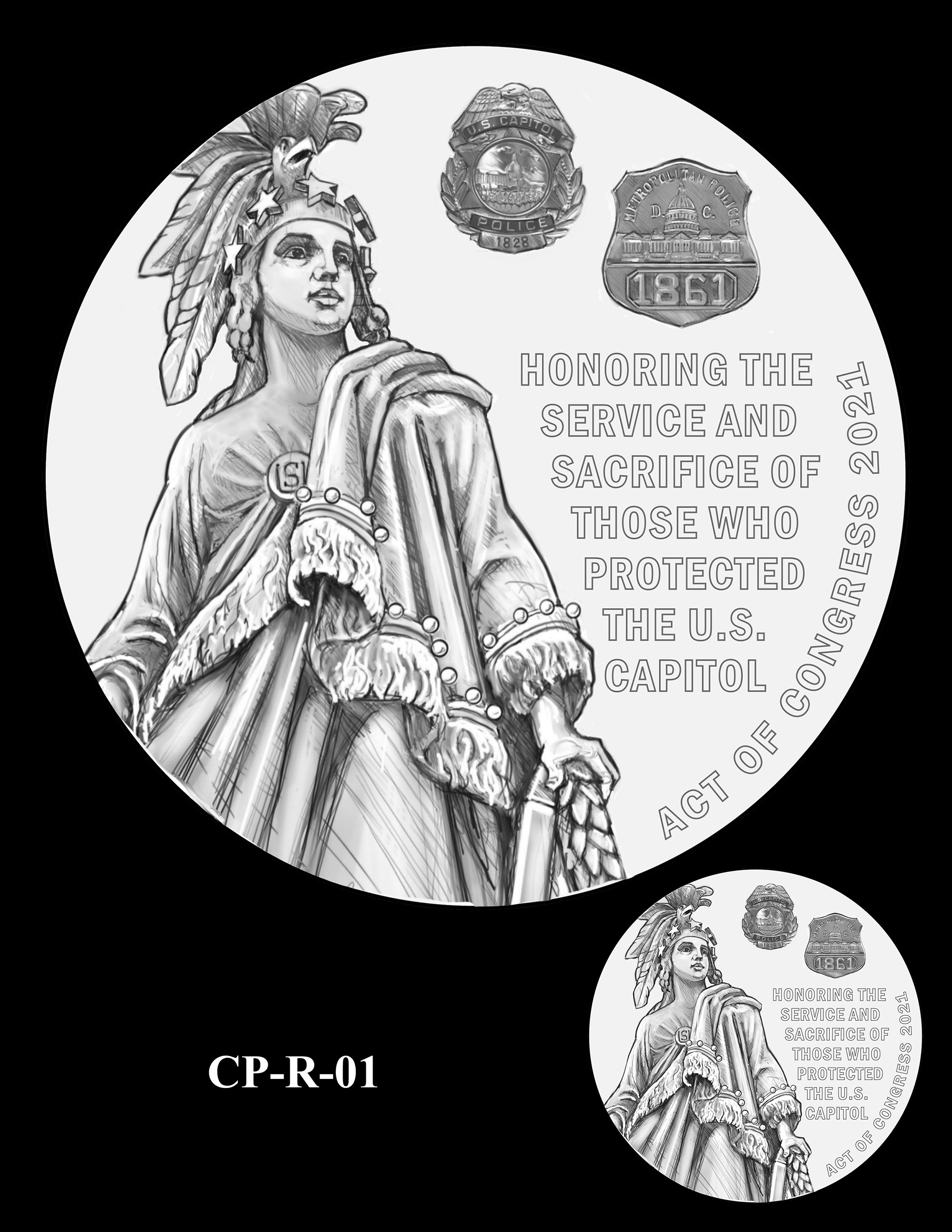 CP-R-01 -- Congressional Gold Medal for Those Who Protected the U.S. Capitol on January 6th 2021