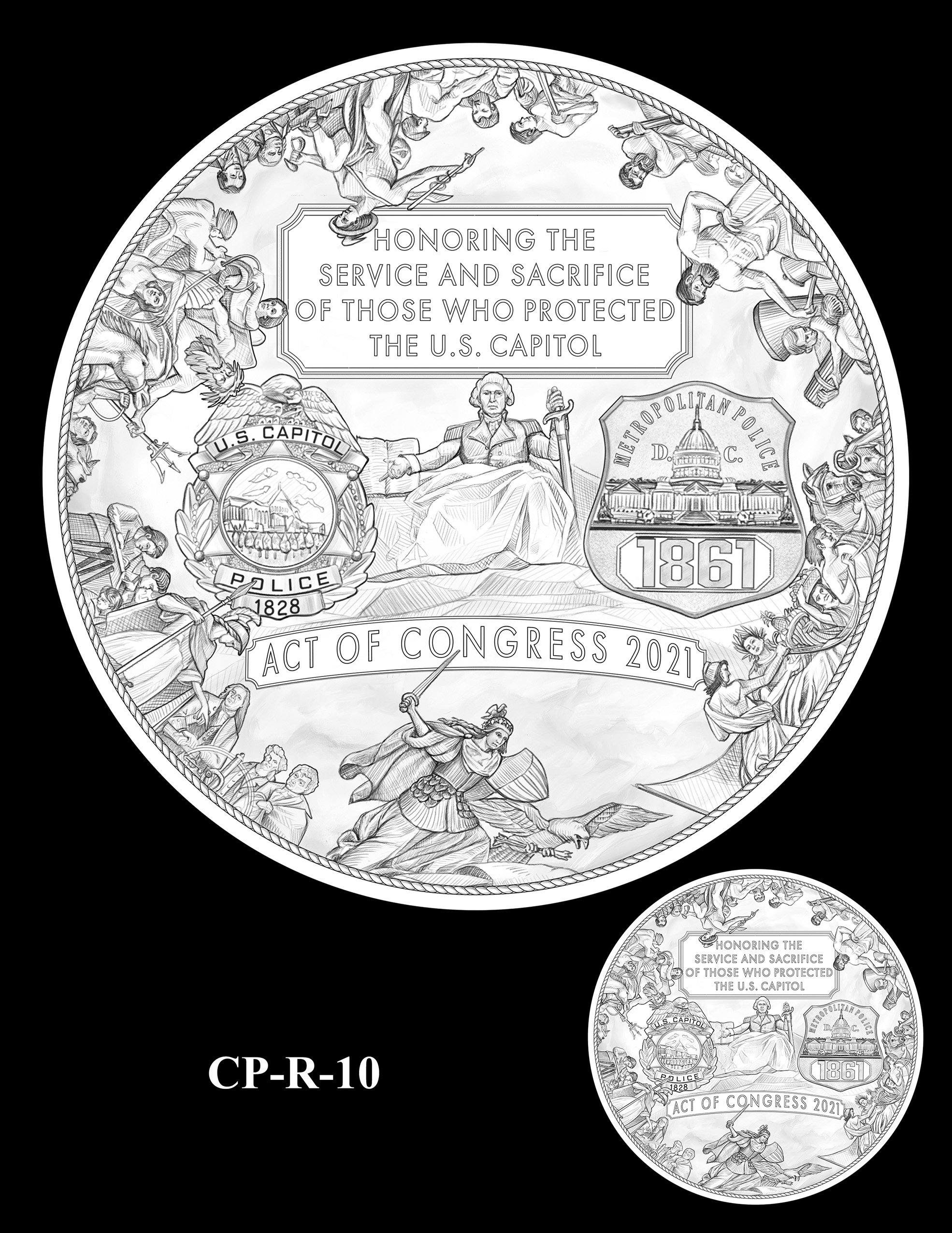 CP-R-10 -- Congressional Gold Medal for Those Who Protected the U.S. Capitol on January 6th 2021