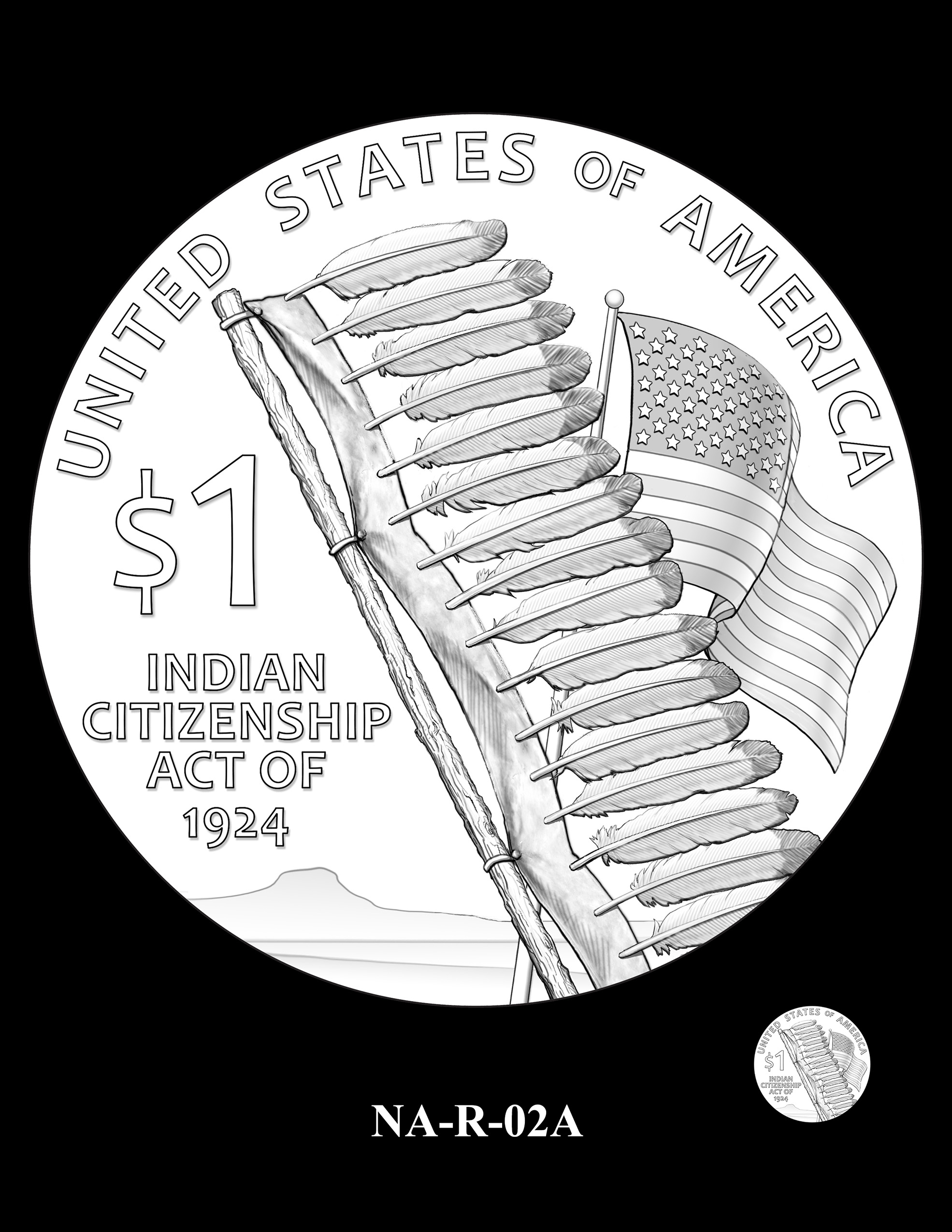 NA-R-02A -- 2024 Native American $1 Coin