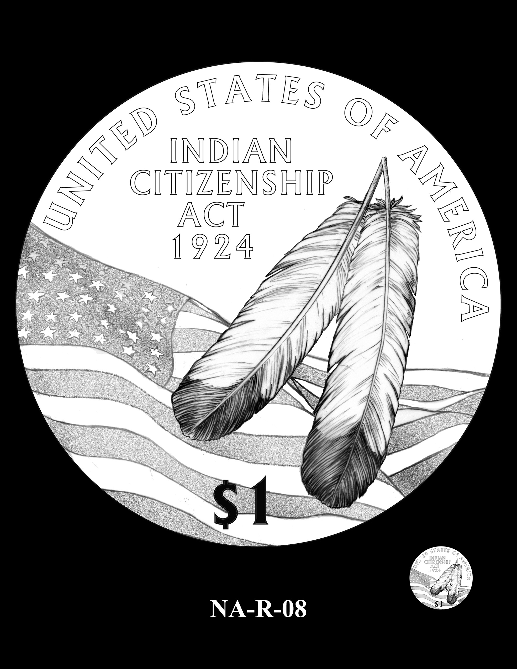 NA-R-08 -- 2024 Native American $1 Coin