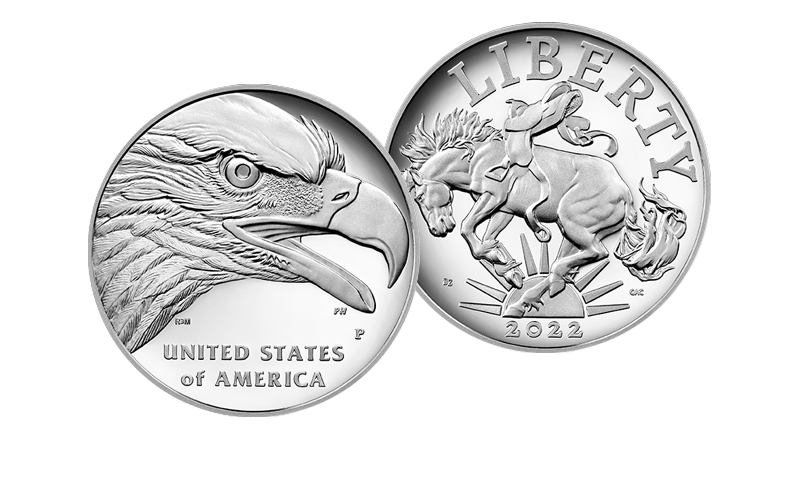 2022 American Liberty Silver Medal reverse and obverse