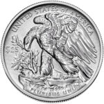 2022 American Eagle Palladium One Ounce Reverse Proof Coin Reverse