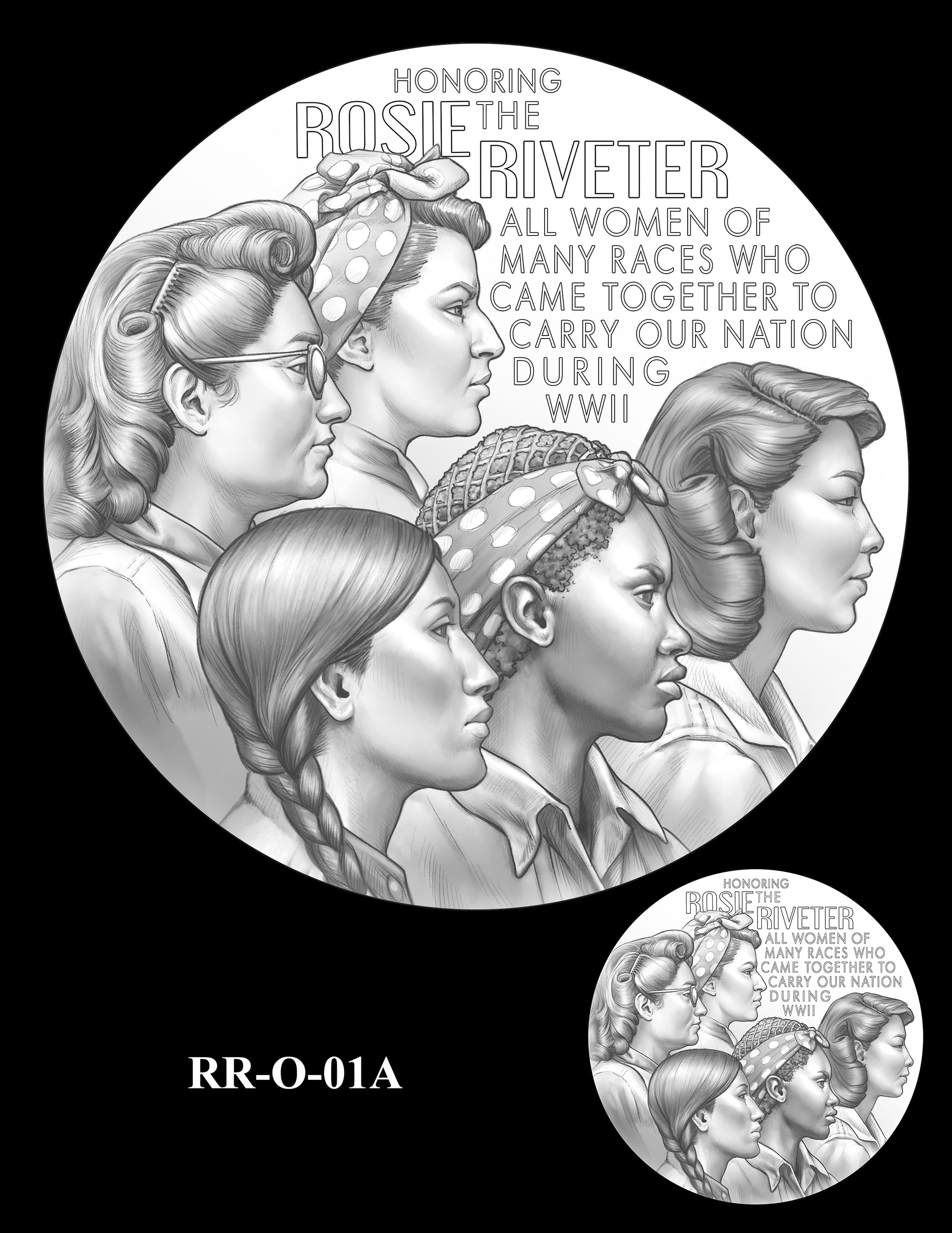 RR-O-01A -- Rosie the Riveter Congressional Gold Medal