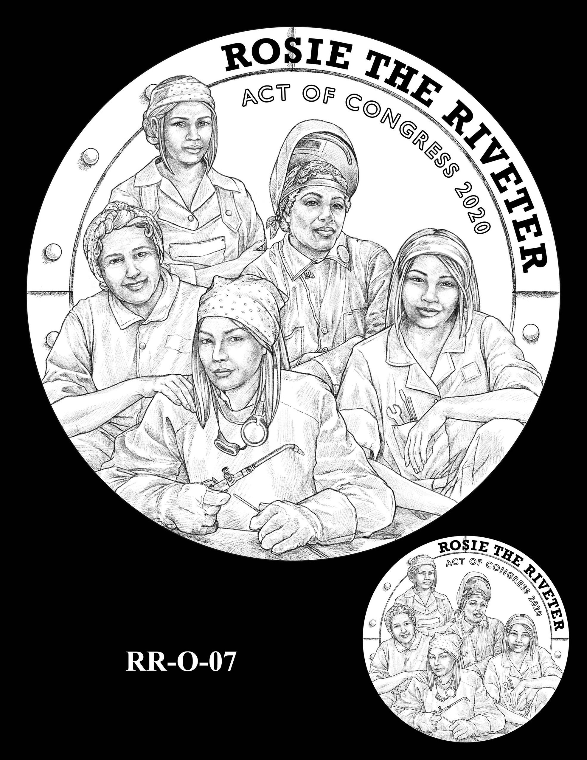 RR-O-07 -- Rosie the Riveter Congressional Gold Medal