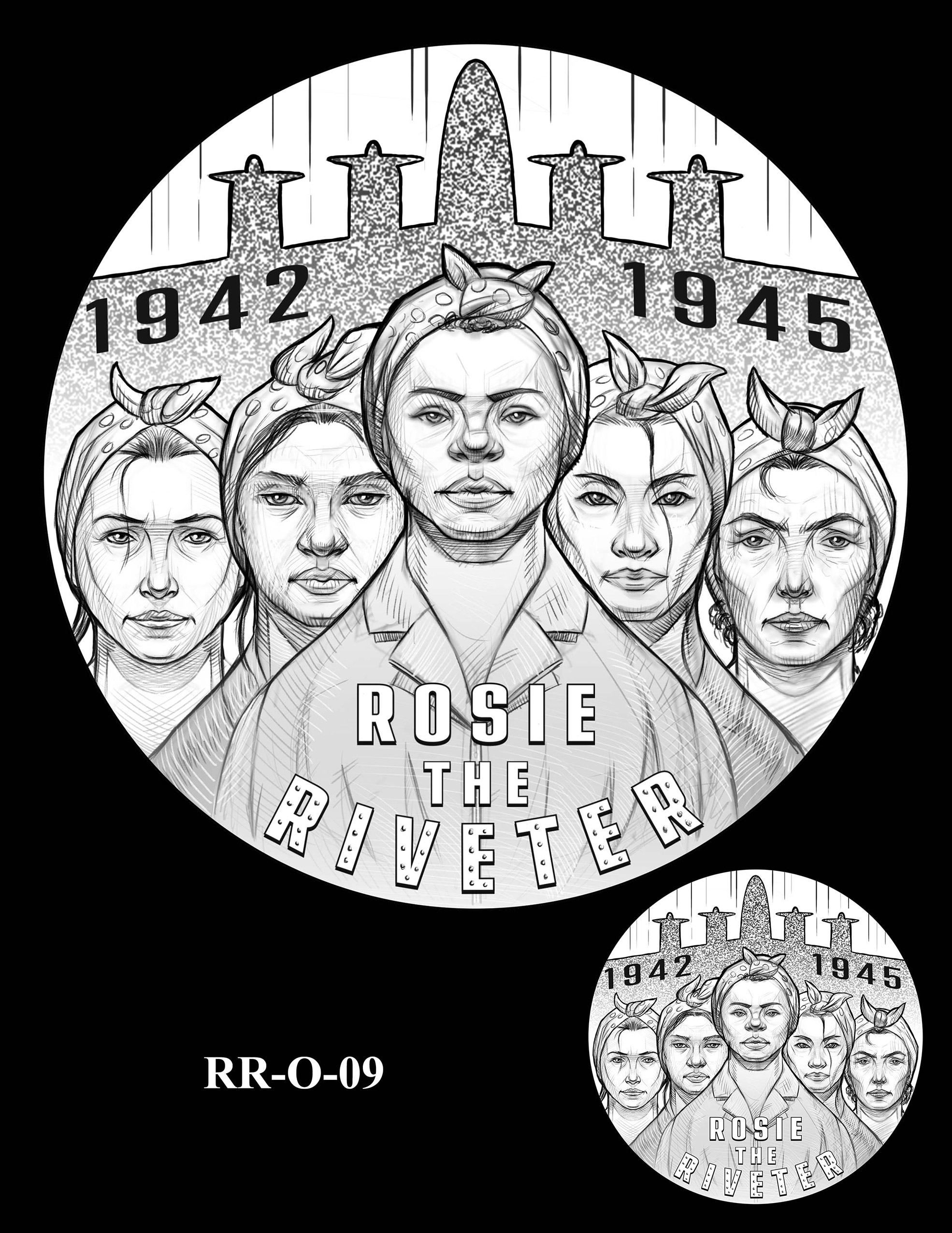 RR-O-09 -- Rosie the Riveter Congressional Gold Medal