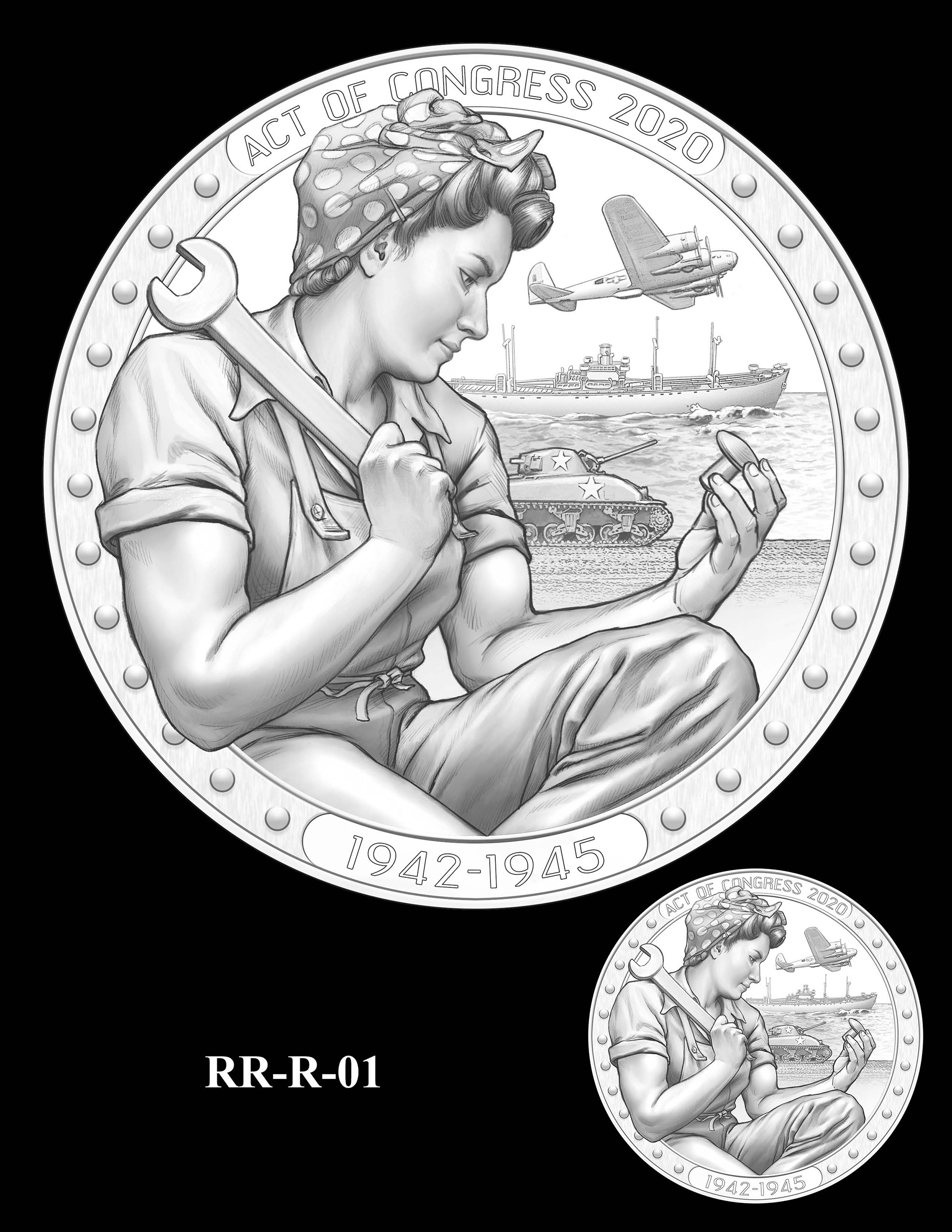 RR-R-01 -- Rosie the Riveter Congressional Gold Medal