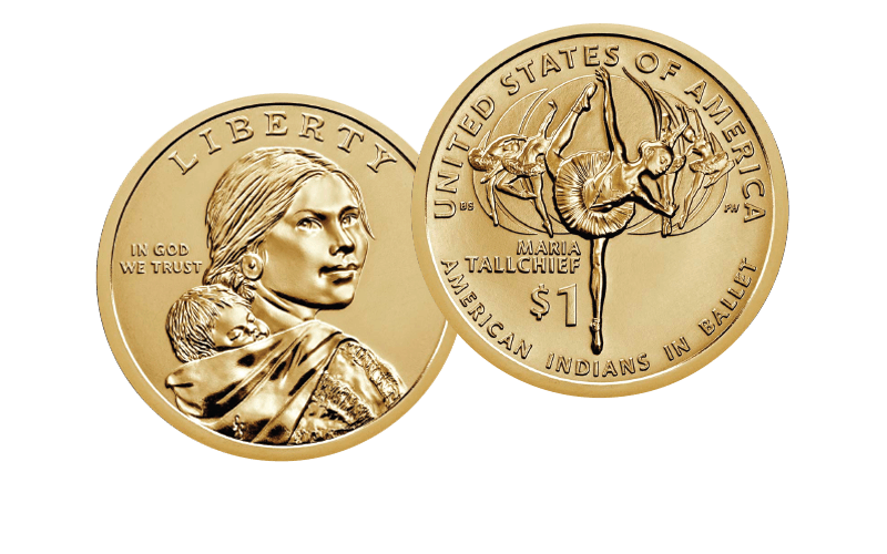 2023 Native American $1 Coin obverse and reverse