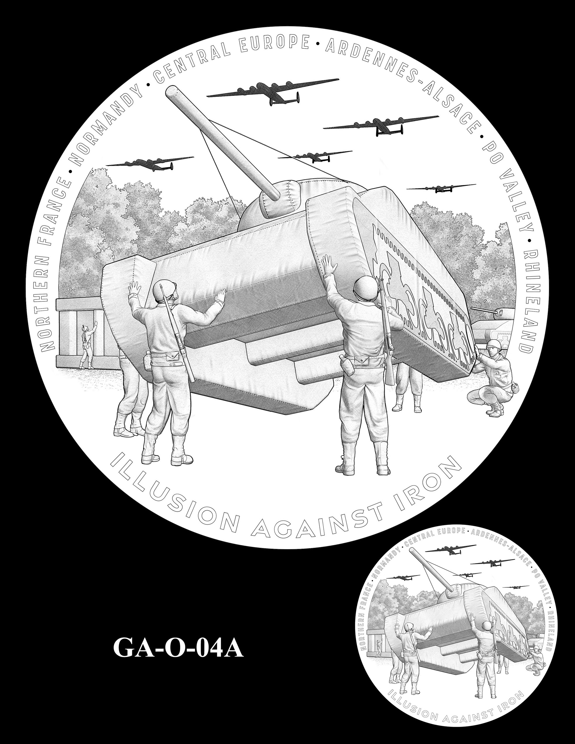 GA-O-04A -- Ghost Army Congressional Gold Medal