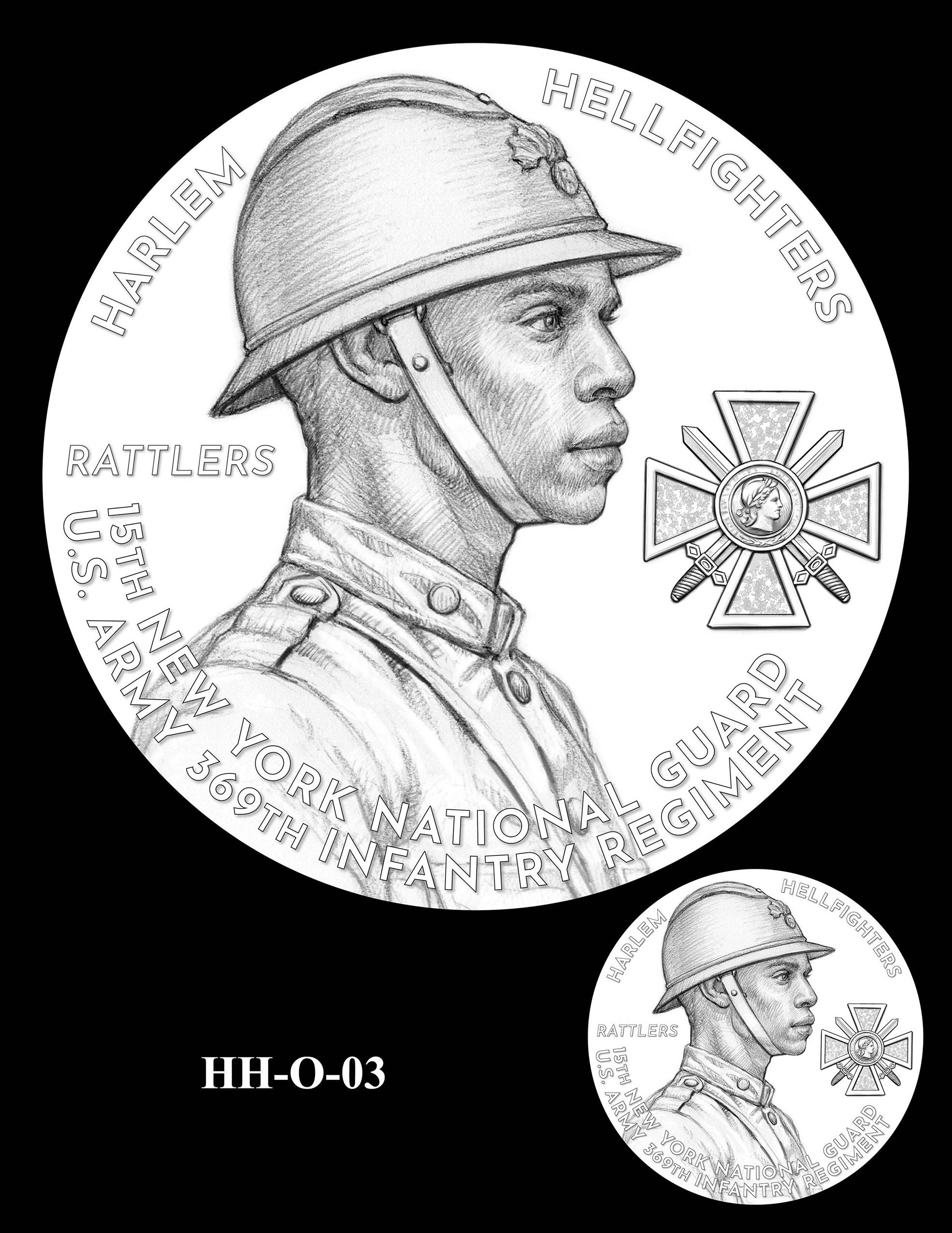 HH-O-03 -- Harlem Hellfighters Congressional Gold Medal