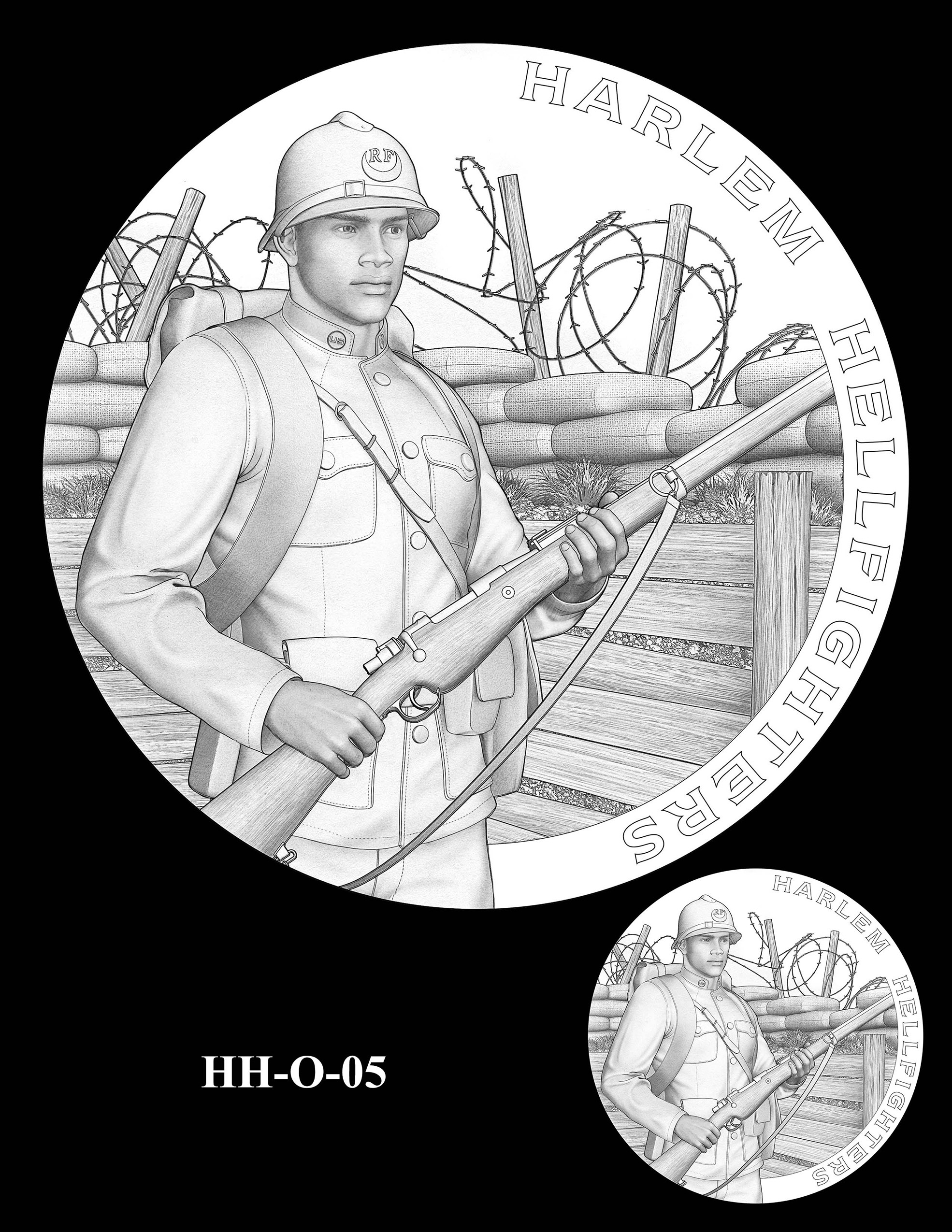 HH-O-05 -- Harlem Hellfighters Congressional Gold Medal