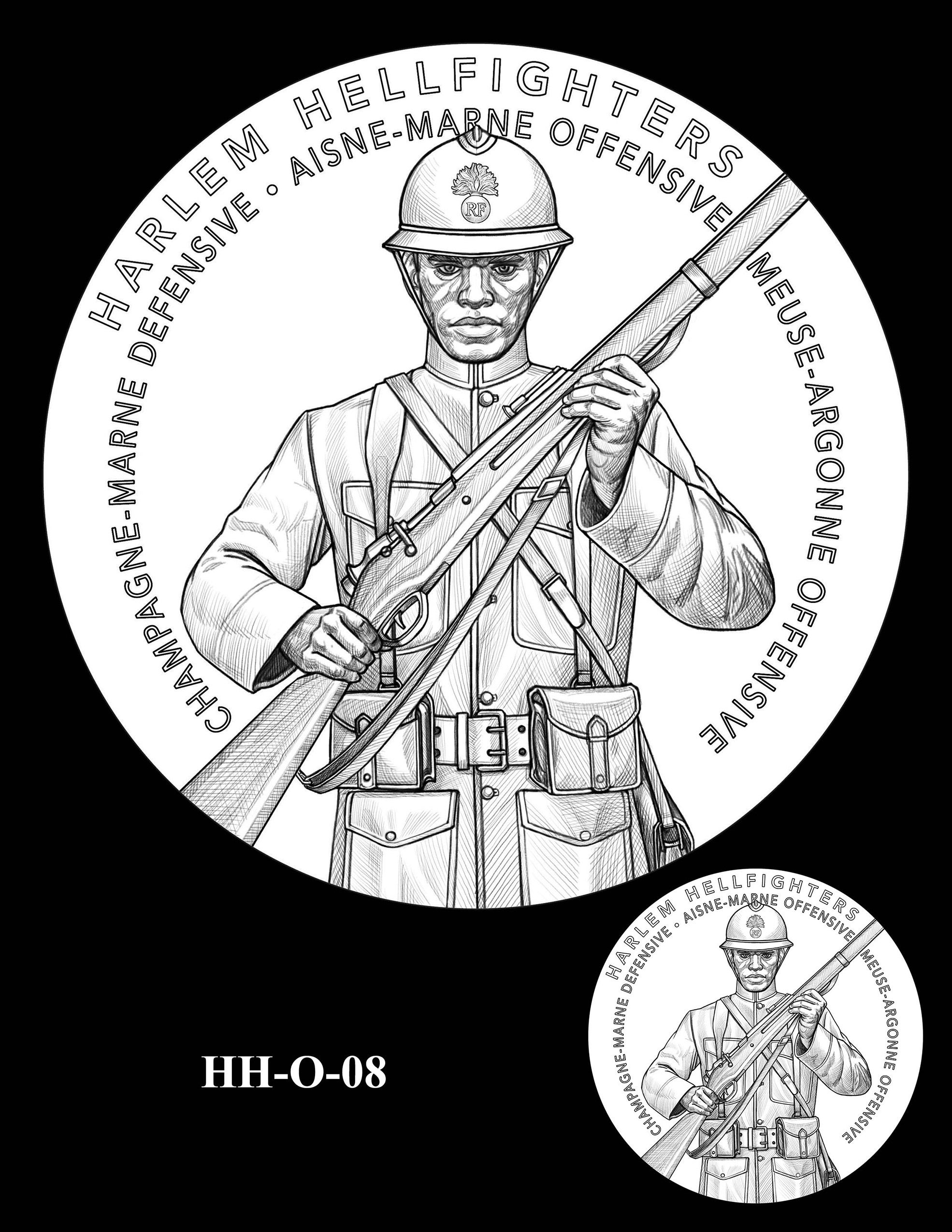 HH-O-08 -- Harlem Hellfighters Congressional Gold Medal