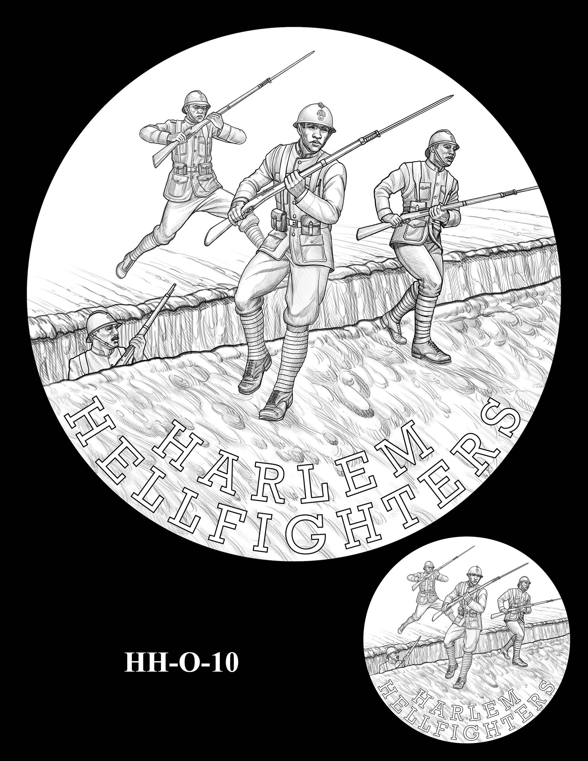HH-O-10 -- Harlem Hellfighters Congressional Gold Medal