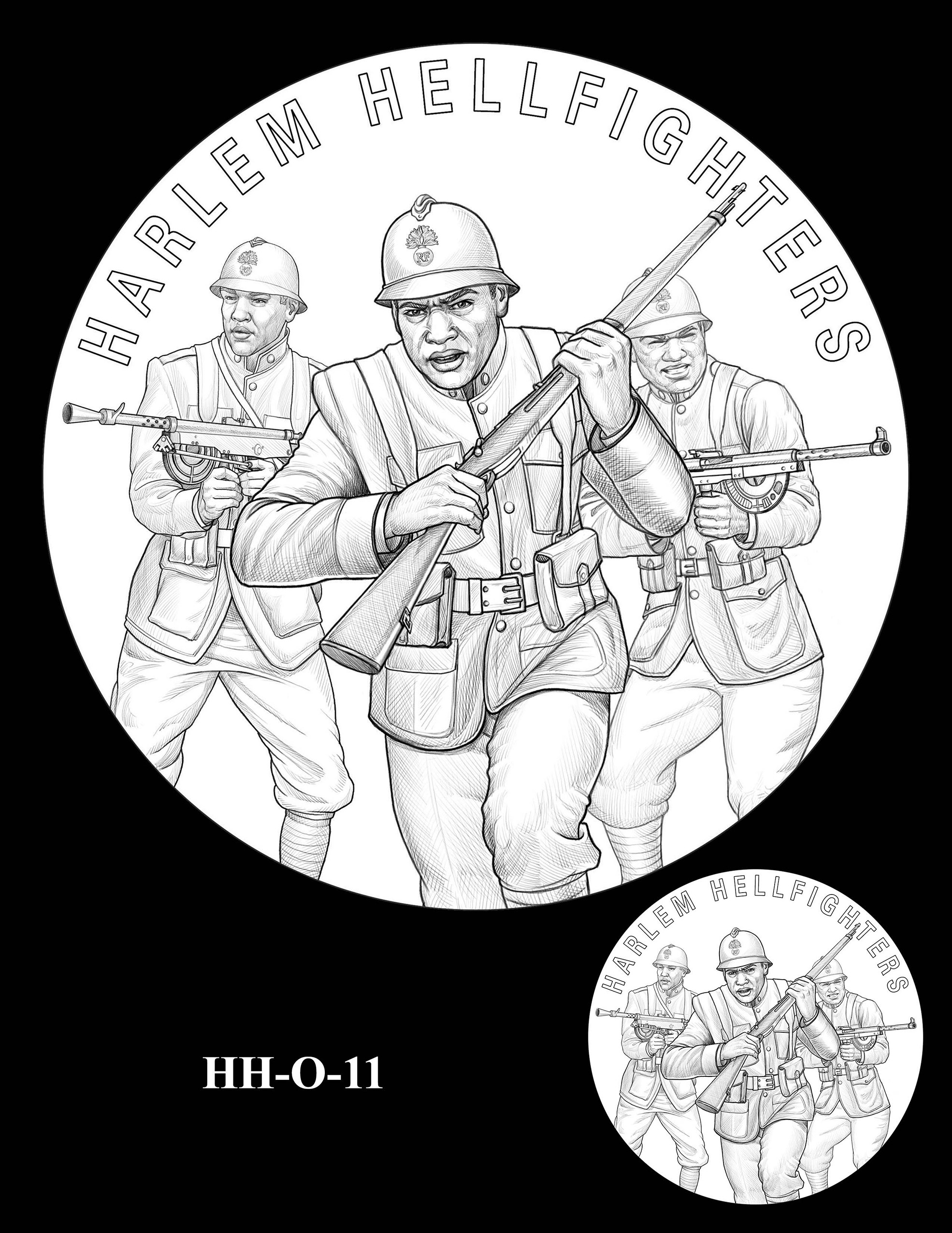 HH-O-11 -- Harlem Hellfighters Congressional Gold Medal