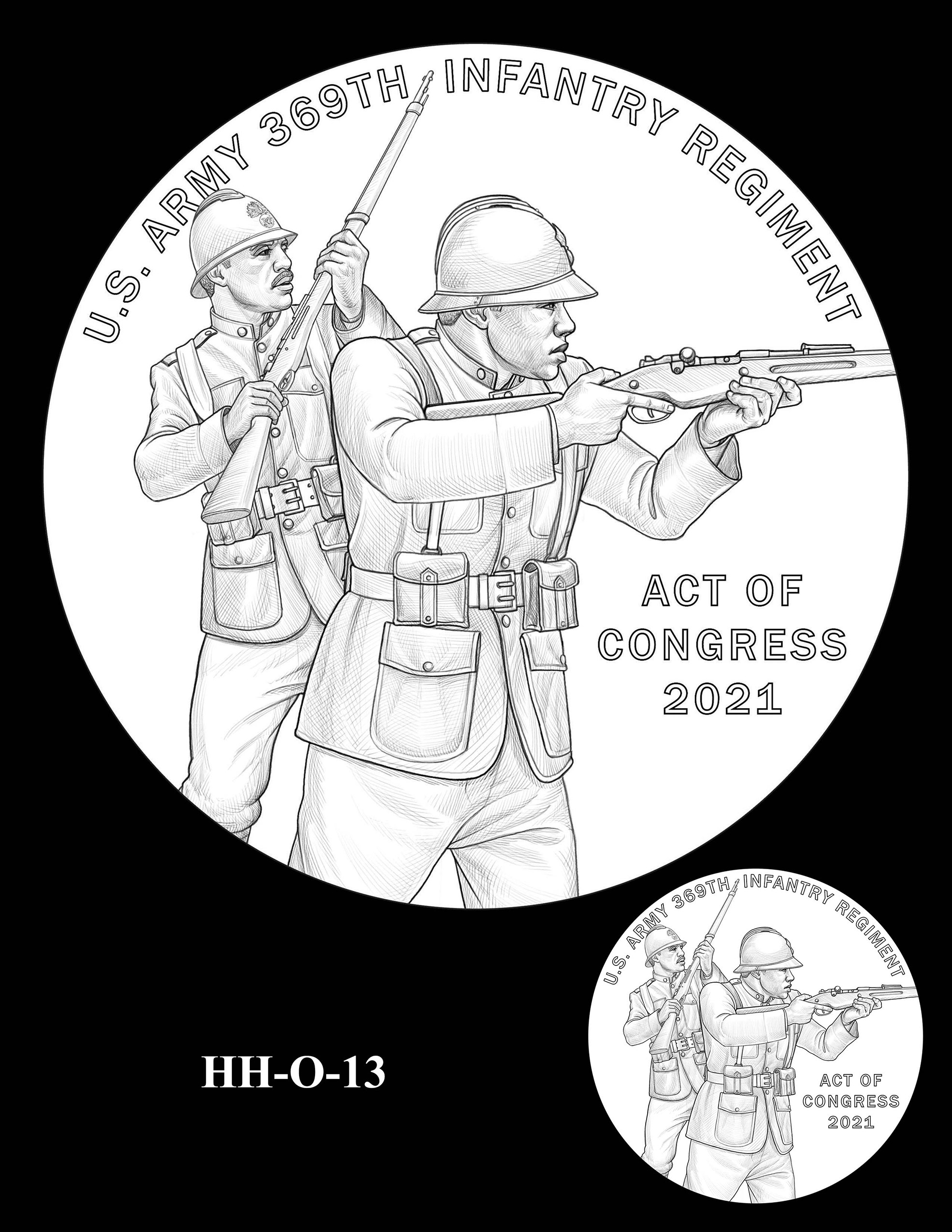 HH-O-13 -- Harlem Hellfighters Congressional Gold Medal