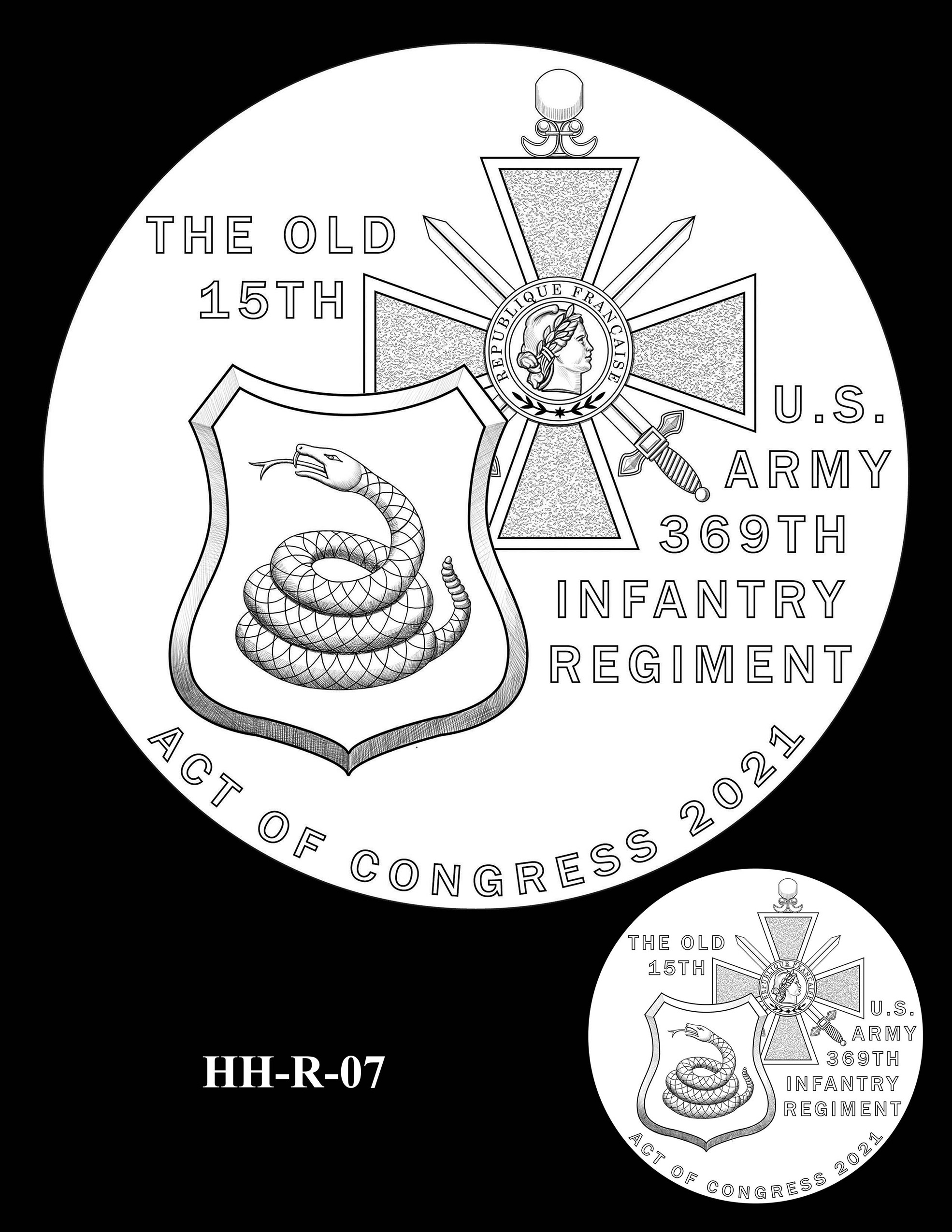 HH-R-07 -- Harlem Hellfighters Congressional Gold Medal