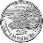 2023 American Women Quarters Coin Edith Kanakaʻole Proof Reverse