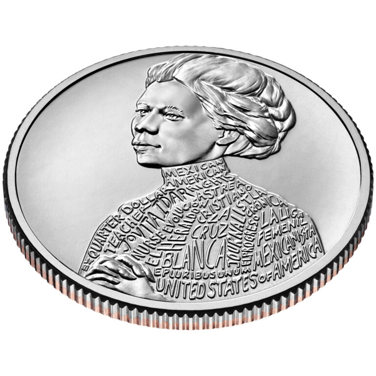 2023 American Women Quarters Coin Jovita Idar Uncirculated Reverse Angle