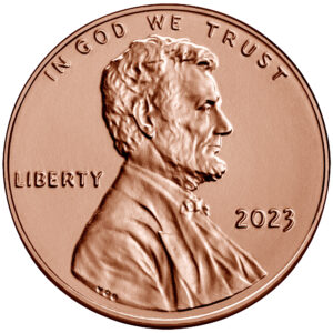 2023 Lincoln Penny Uncirculated Obverse Philadelphia
