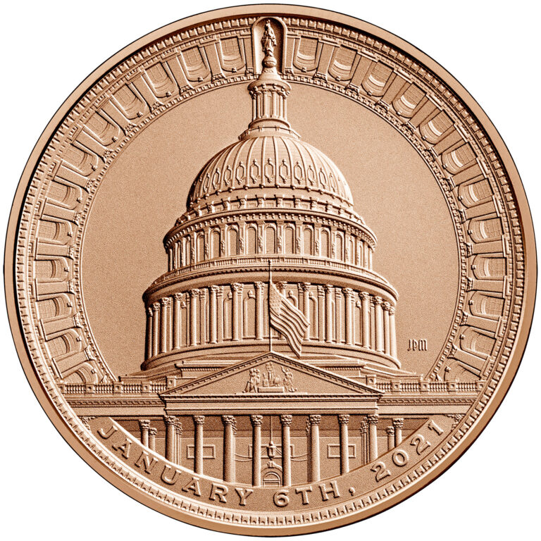 Those Who Protected the U.S. Capitol on January 6 2021 Bronze Medal One and One Half Inch Obverse