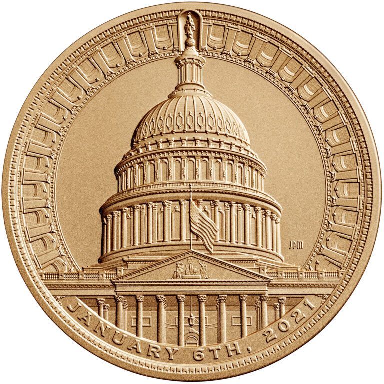 Those Who Protected the U.S. Capitol on January 6 2021 Bronze Medal Three Inch Obverse