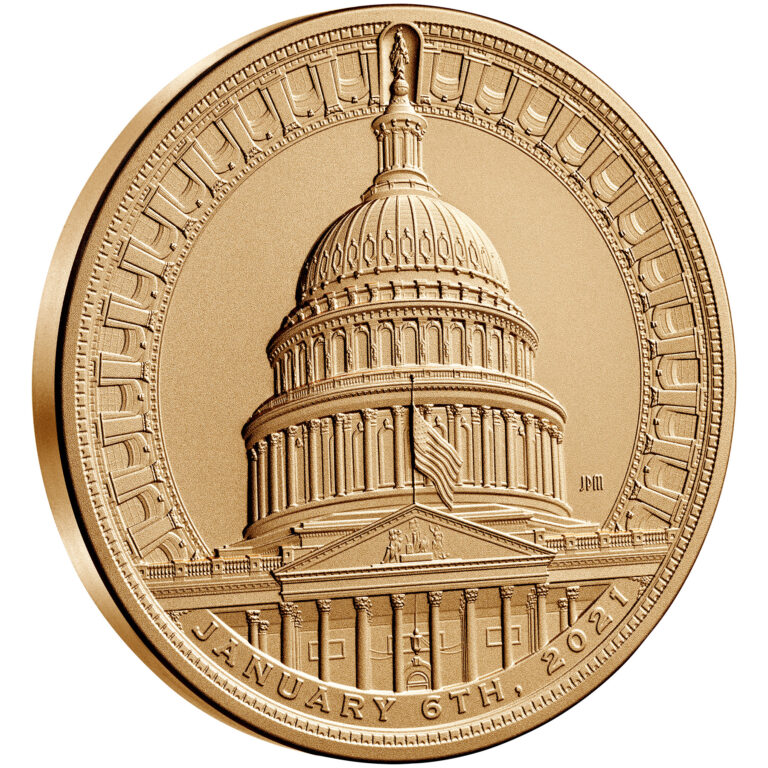 Those Who Protected the U.S. Capitol on January 6 2021 Bronze Medal Three Inch Obverse Angle