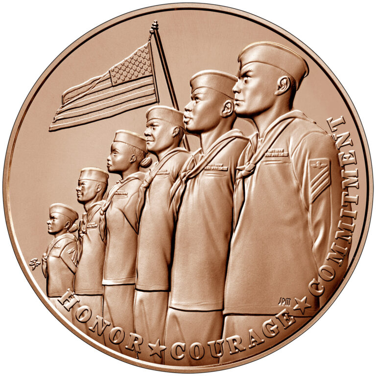 U.S. Navy Bronze Medal Reverse