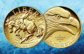 2021 American Liberty Gold Coin obverse and reverse