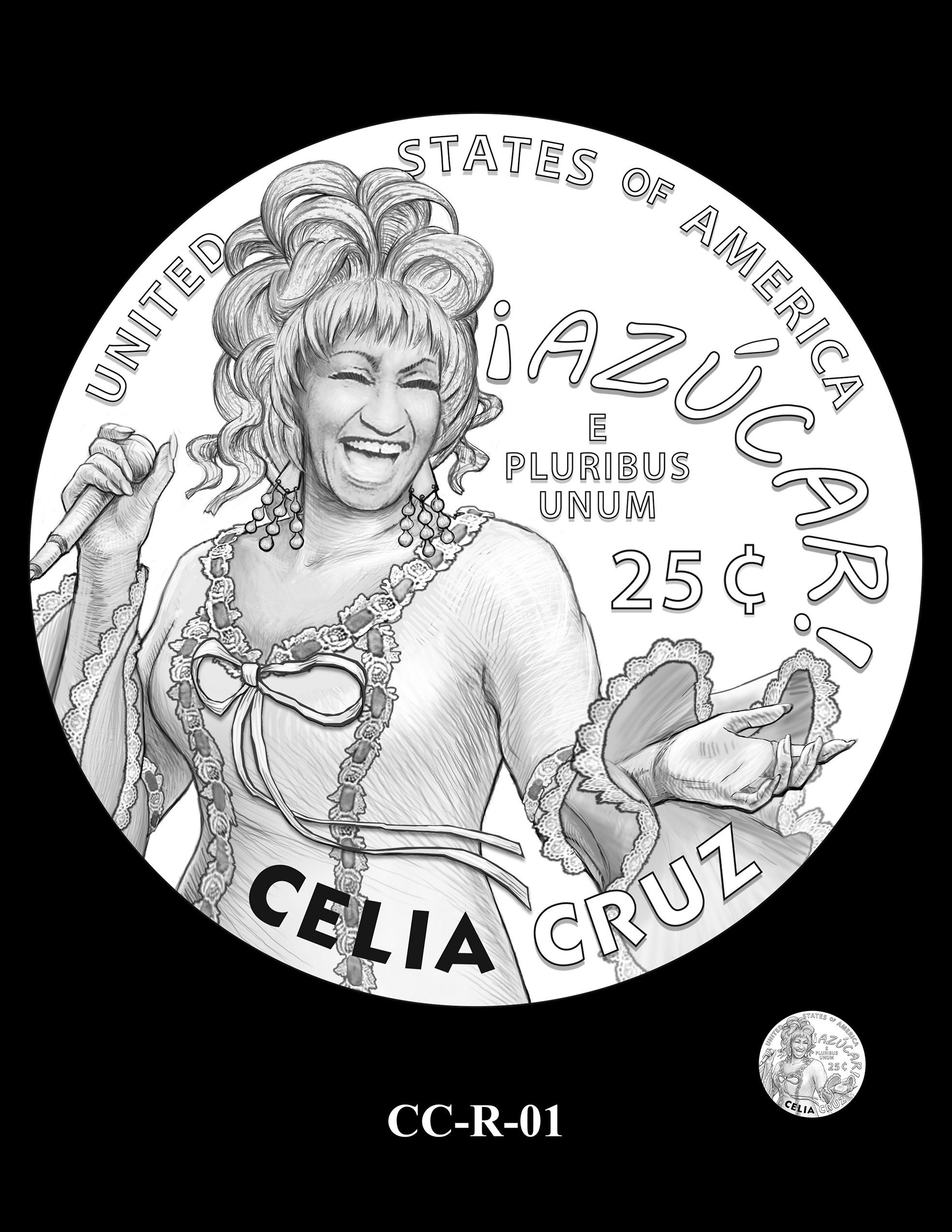 CC-R-01 -- 2024 American Women Quarters - Celia Cruz