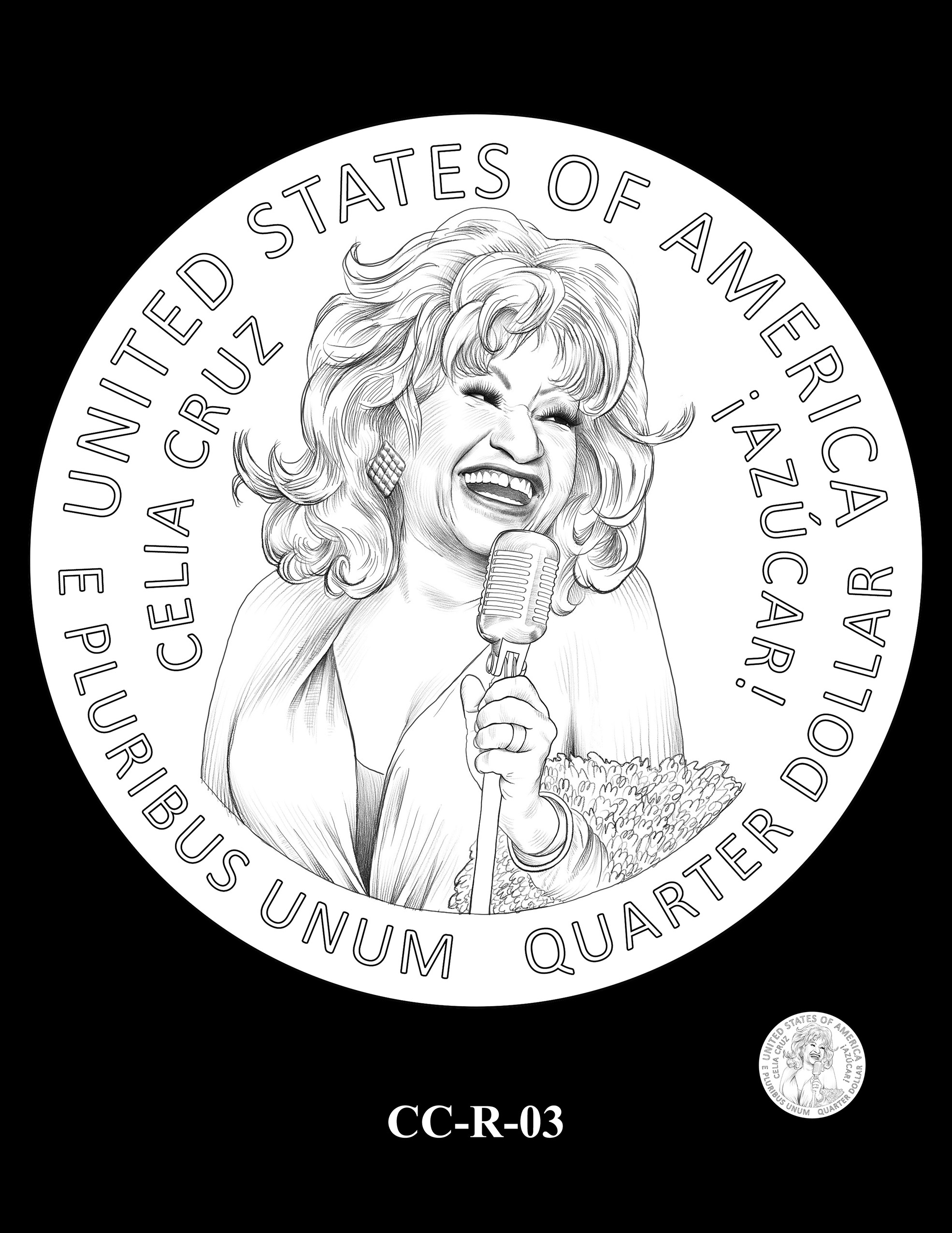 CC-R-03 -- 2024 American Women Quarters - Celia Cruz