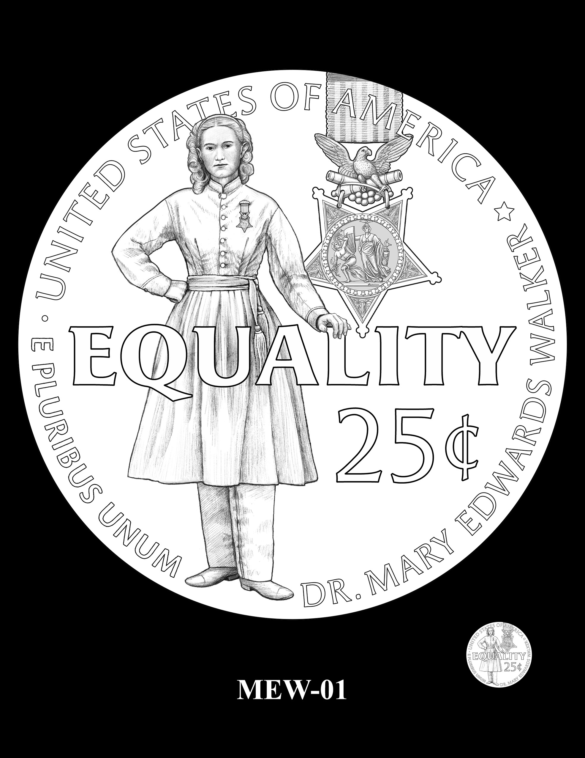 MEW-01 -- 2024 American Women Quarters - Dr. Mary Edwards Walker
