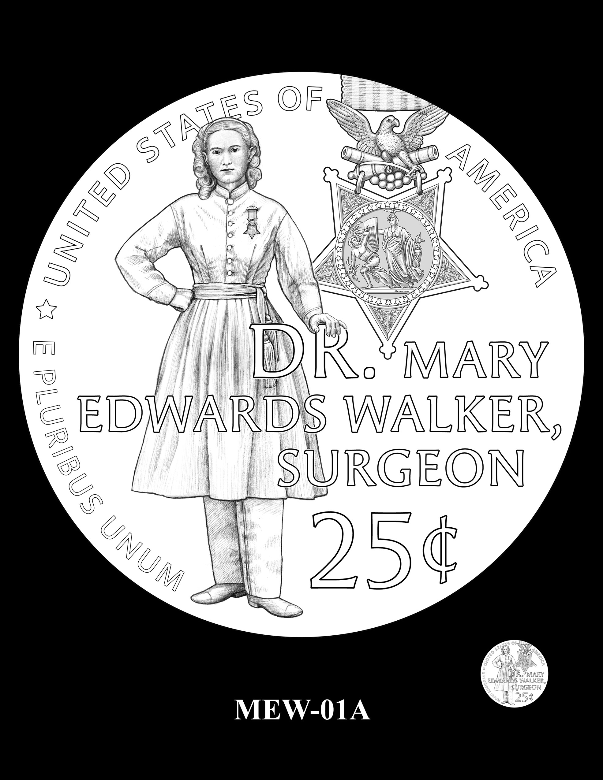 MEW-01A -- 2024 American Women Quarters - Dr. Mary Edwards Walker