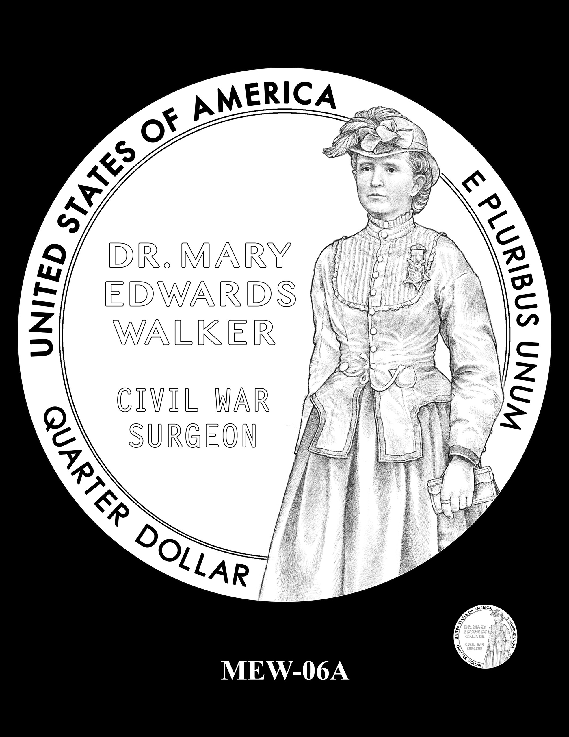 MEW-06A -- 2024 American Women Quarters - Dr. Mary Edwards Walker