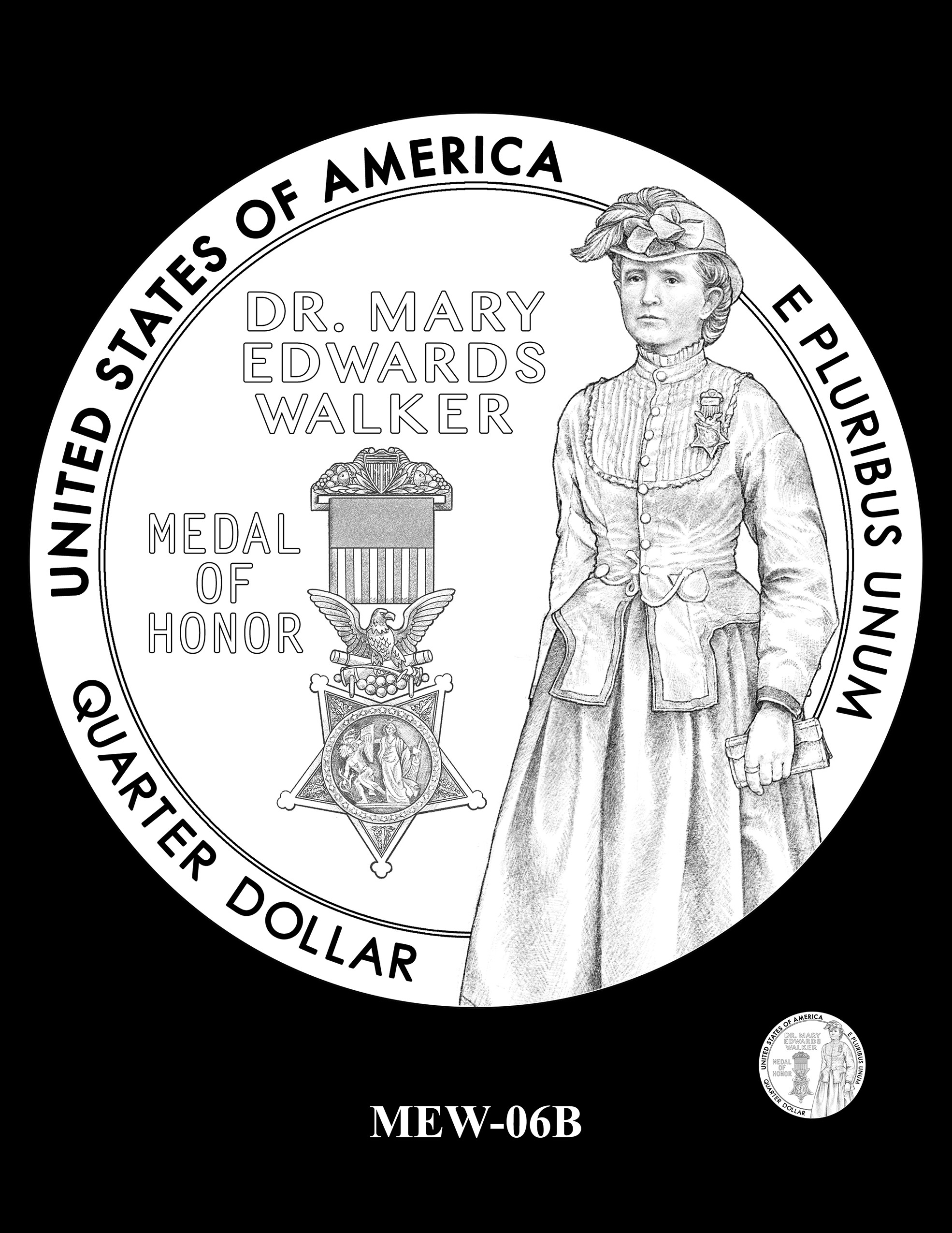 MEW-06B -- 2024 American Women Quarters - Dr. Mary Edwards Walker