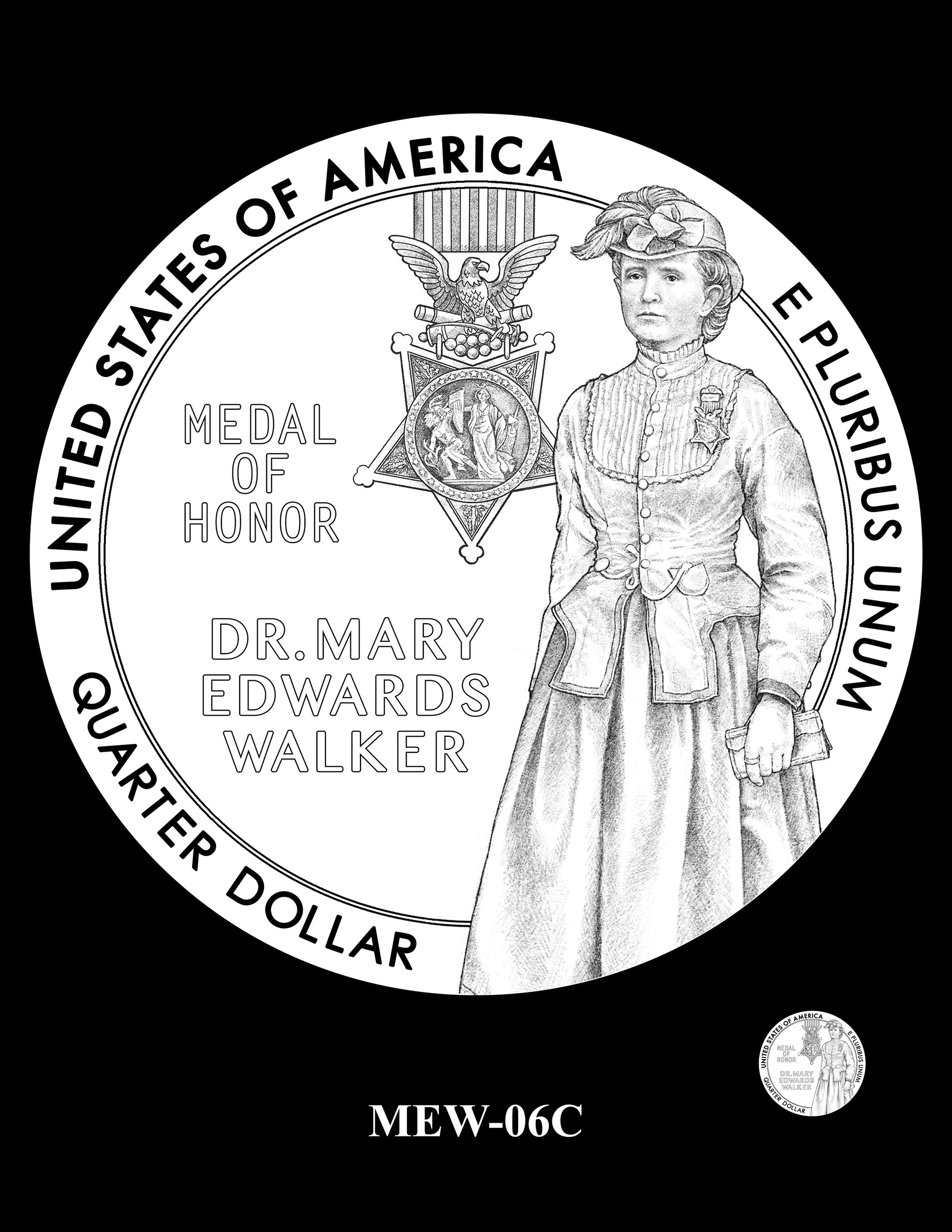 MEW-06C -- 2024 American Women Quarters - Dr. Mary Edwards Walker