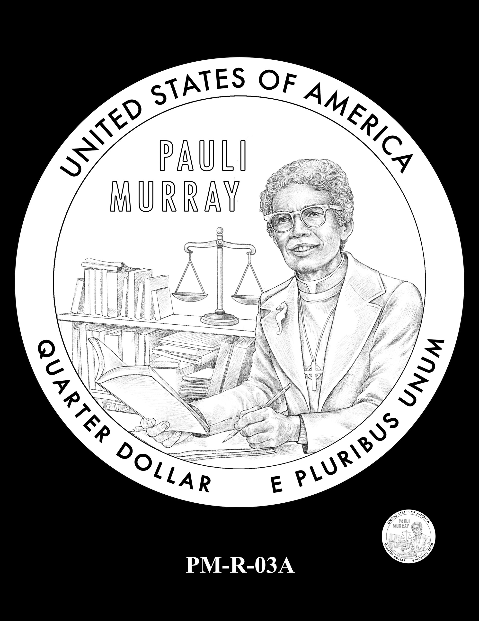 PM-R-03A -- 2024 American Women Quarters - Pauli Murray