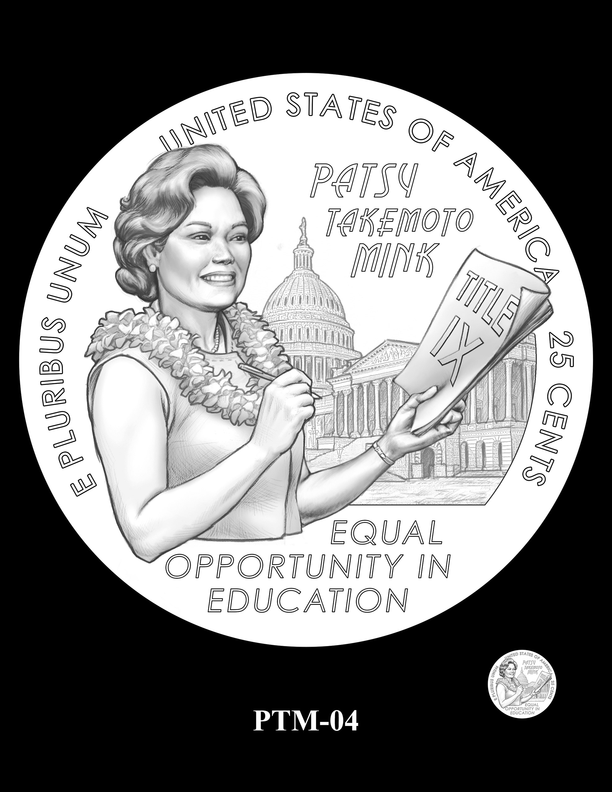 PTM-04 -- 2024 American Women Quarters - Patsy Takemoto Mink
