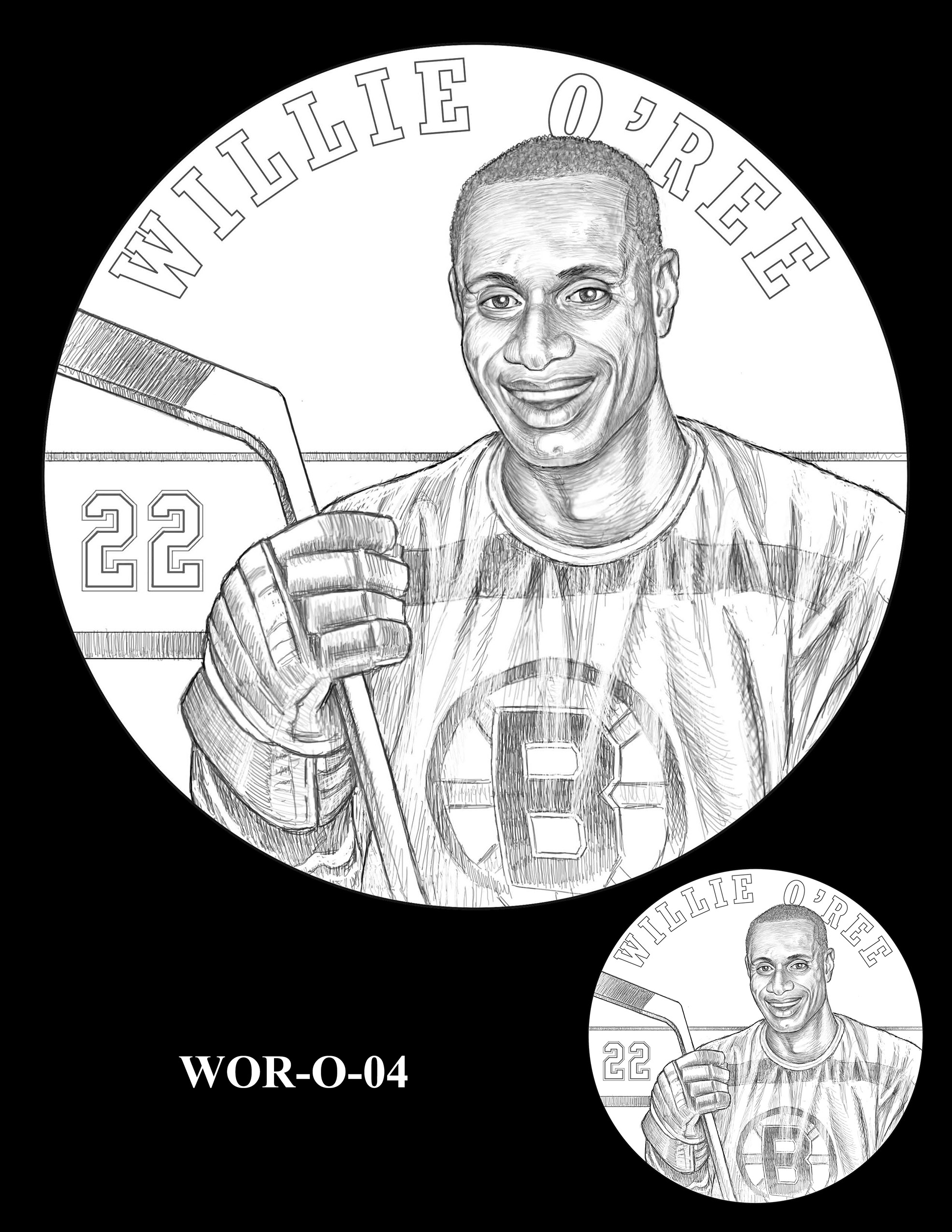 WOR-O-04 -- Willie O'Ree Congressional Gold Medal