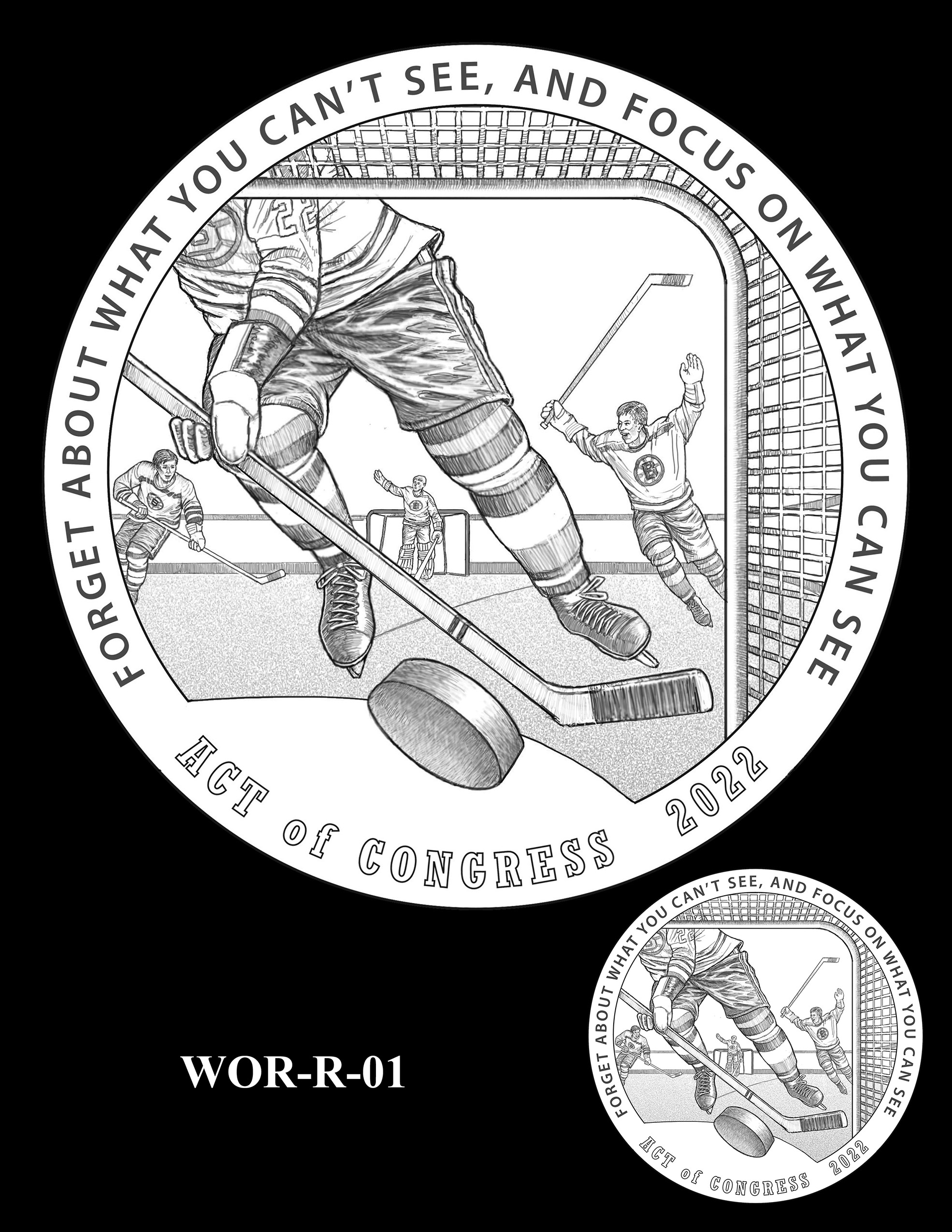 WOR-R-01 -- Willie O'Ree Congressional Gold Medal