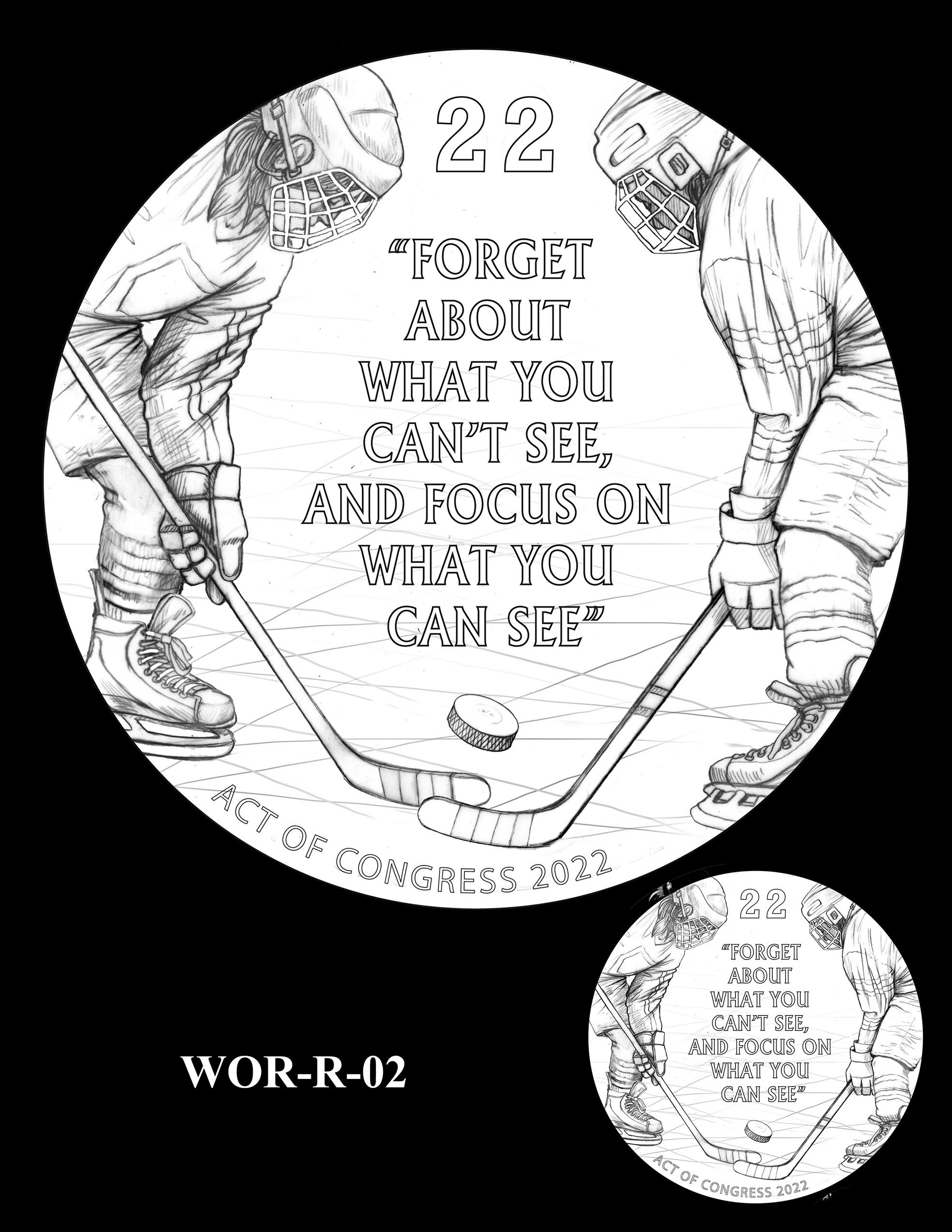 WOR-R-02 -- Willie O'Ree Congressional Gold Medal
