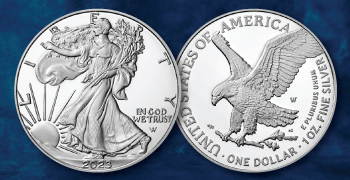 2023 American Eagle Silver Proof obverse and reverse