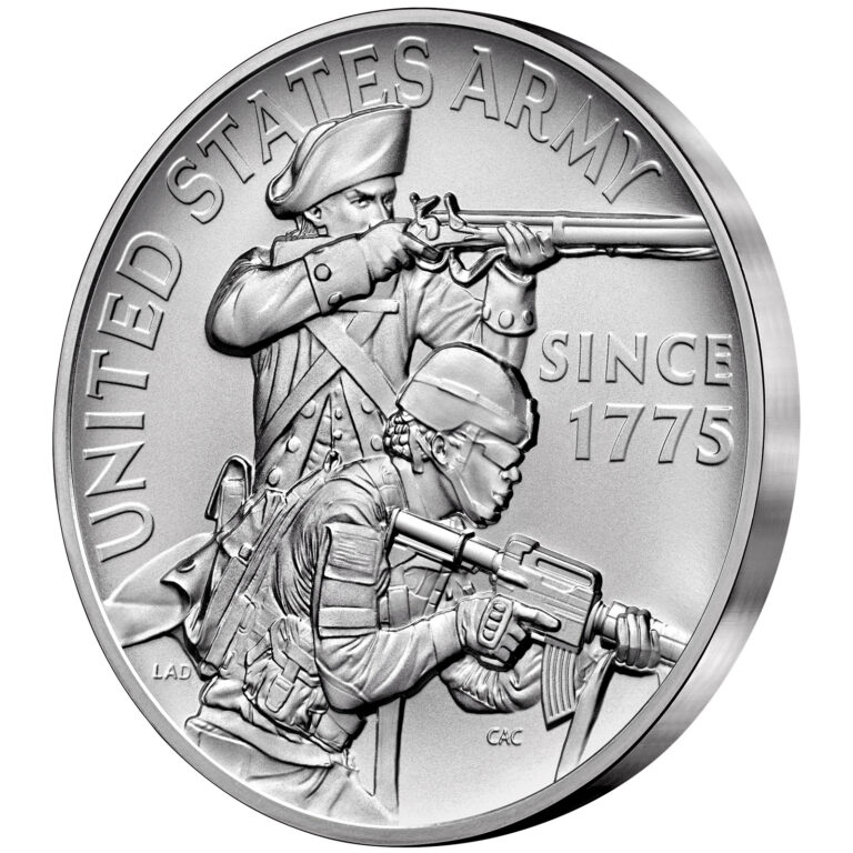 Armed Forces Silver Medal U.S. Army Obverse Angle