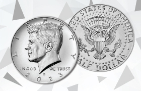 2023 Kennedy Half Dollar obverse and reverse