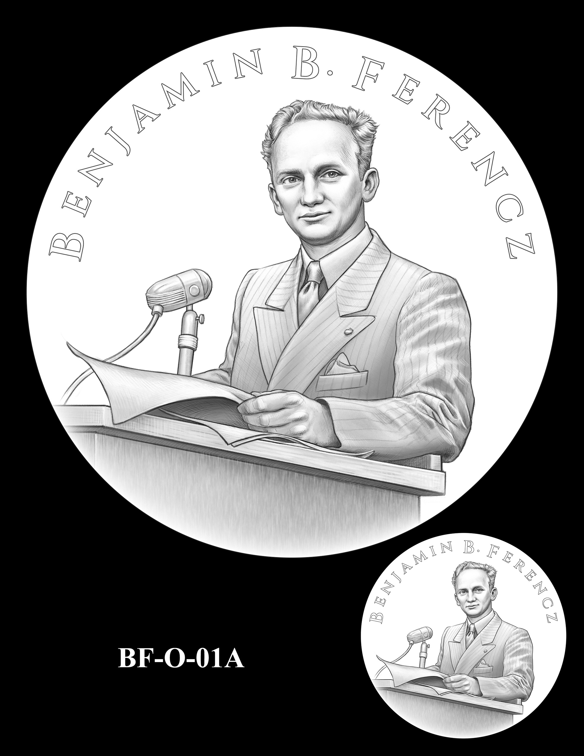 BF-O-01A -- Benjamin Ferencz Congressional Gold Medal