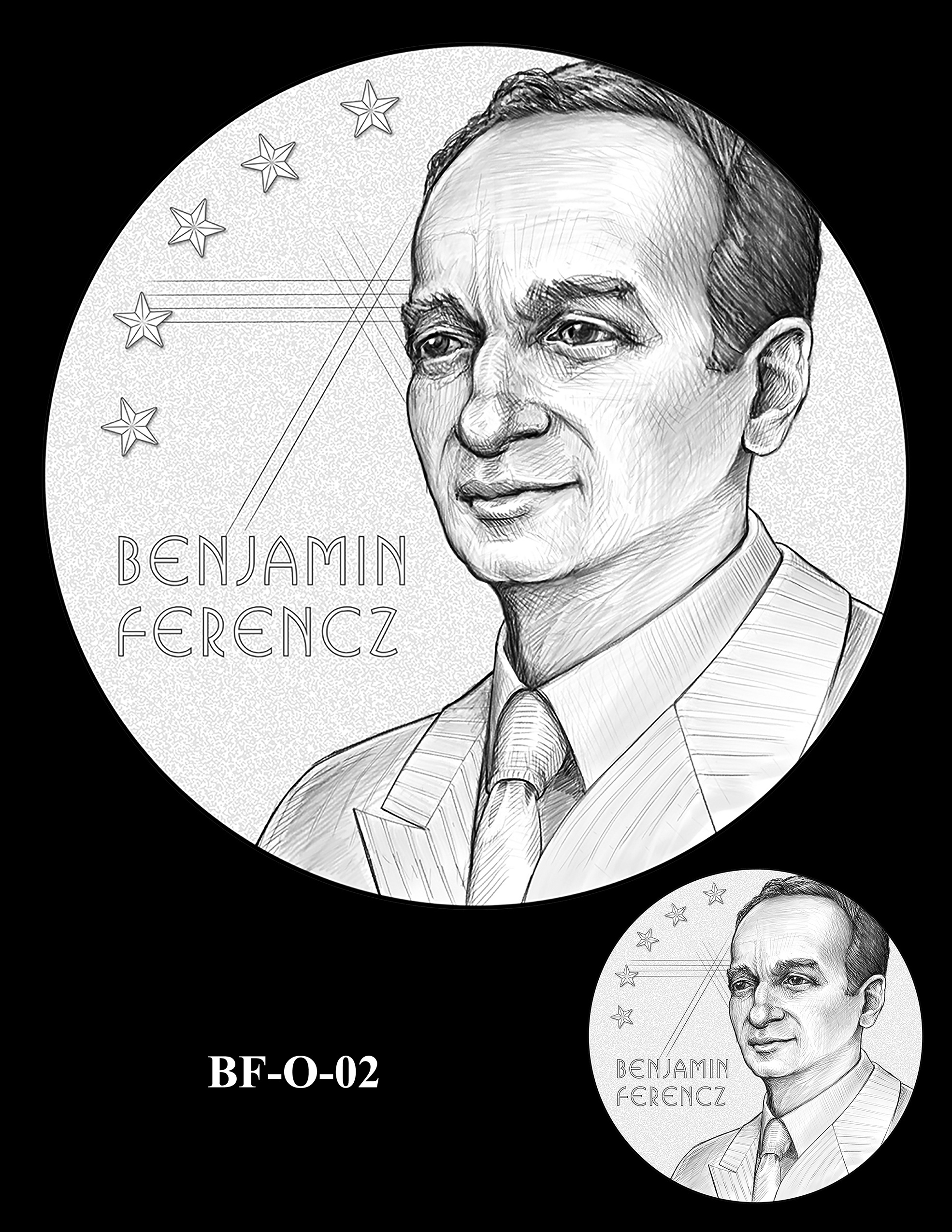 BF-O-02 -- Benjamin Ferencz Congressional Gold Medal