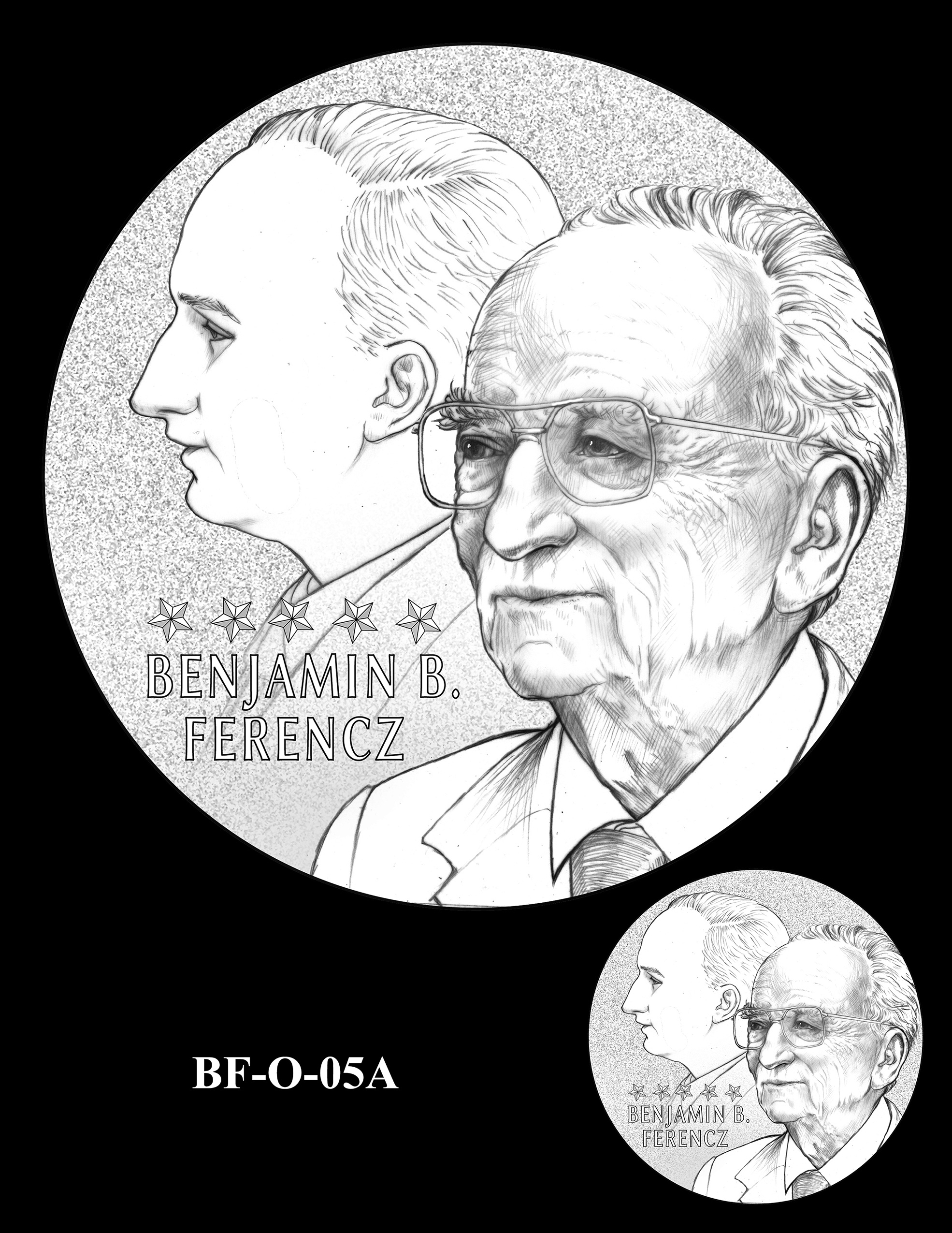 BF-O-05A -- Benjamin Ferencz Congressional Gold Medal