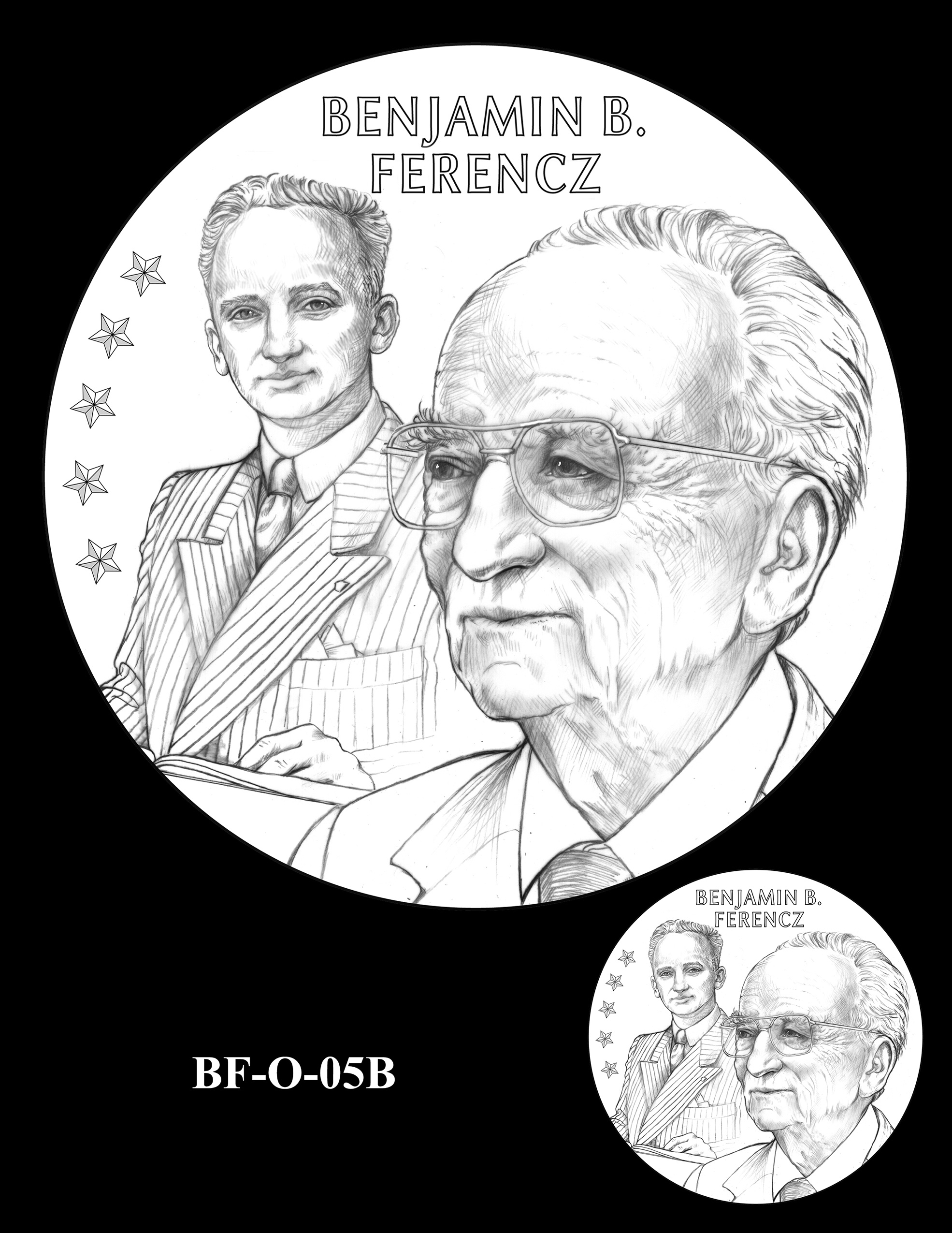 BF-O-05B -- Benjamin Ferencz Congressional Gold Medal