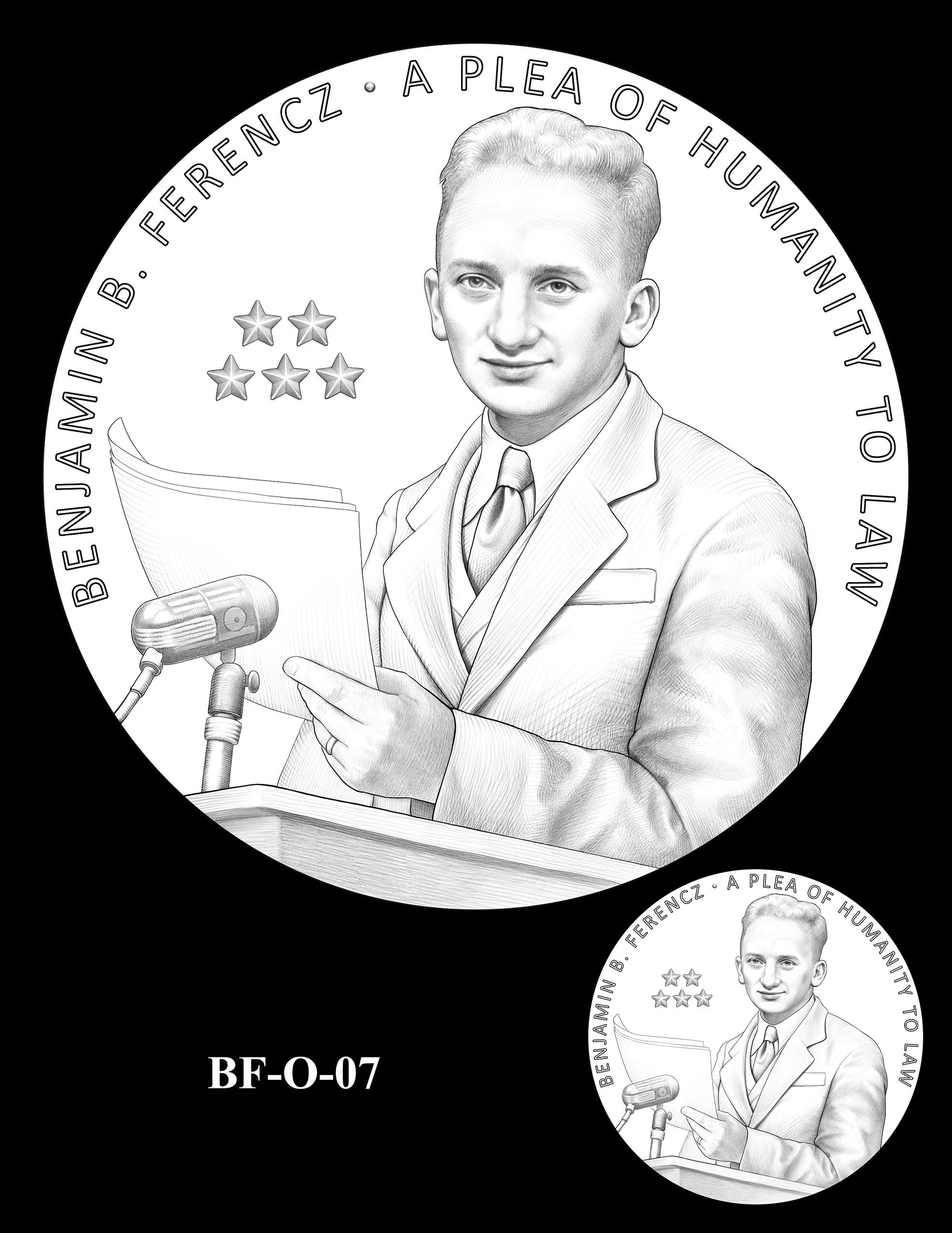 BF-O-07 -- Benjamin Ferencz Congressional Gold Medal